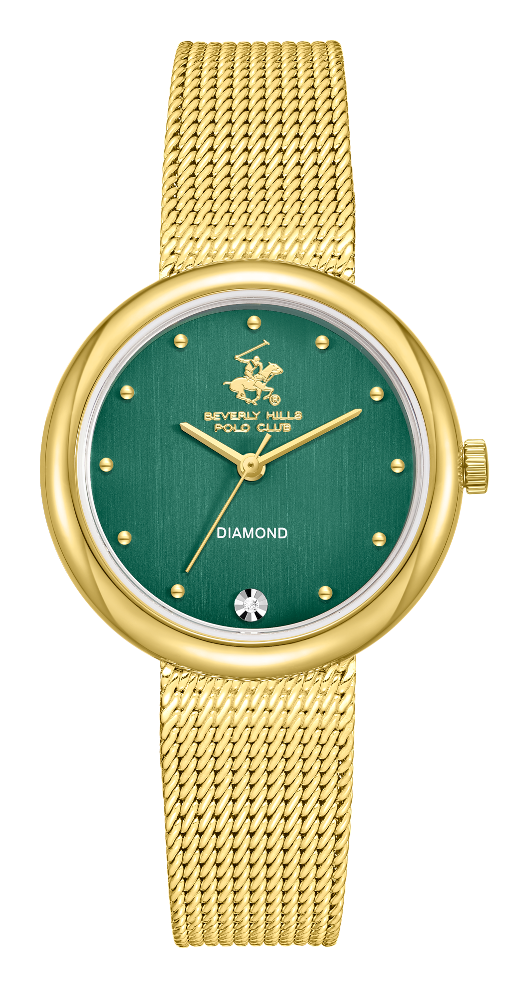 BEVERLY HILLS POLO CLUB  Женские часы, кварцевый механизм, сталь с покрытием, 30 мм