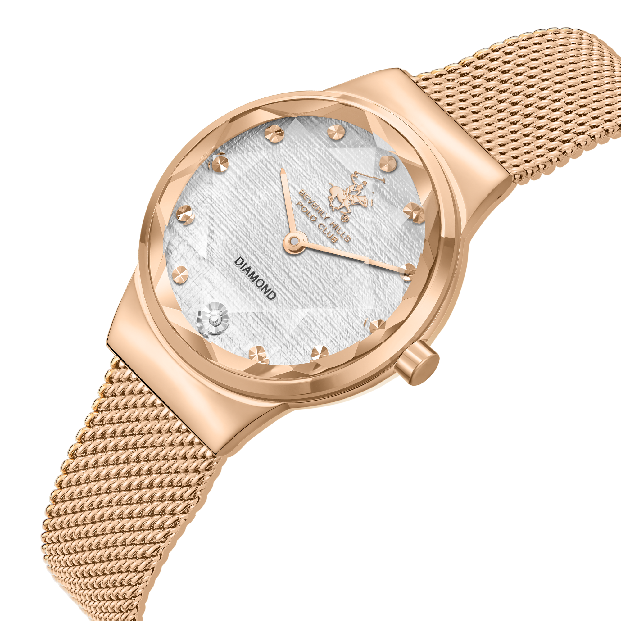 BEVERLY HILLS POLO CLUB  Женские часы, кварцевый механизм, сталь с покрытием, 28 мм