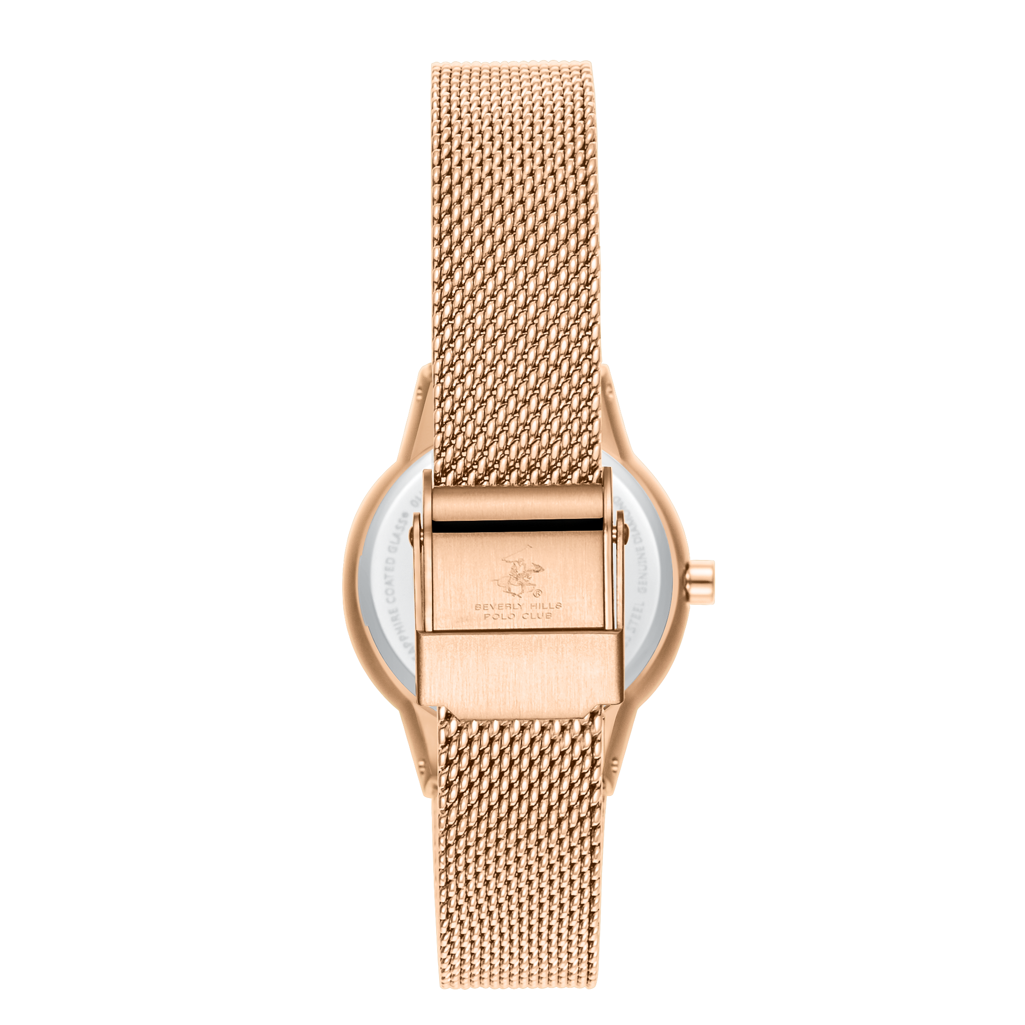 BEVERLY HILLS POLO CLUB  Женские часы, кварцевый механизм, сталь с покрытием, 28 мм