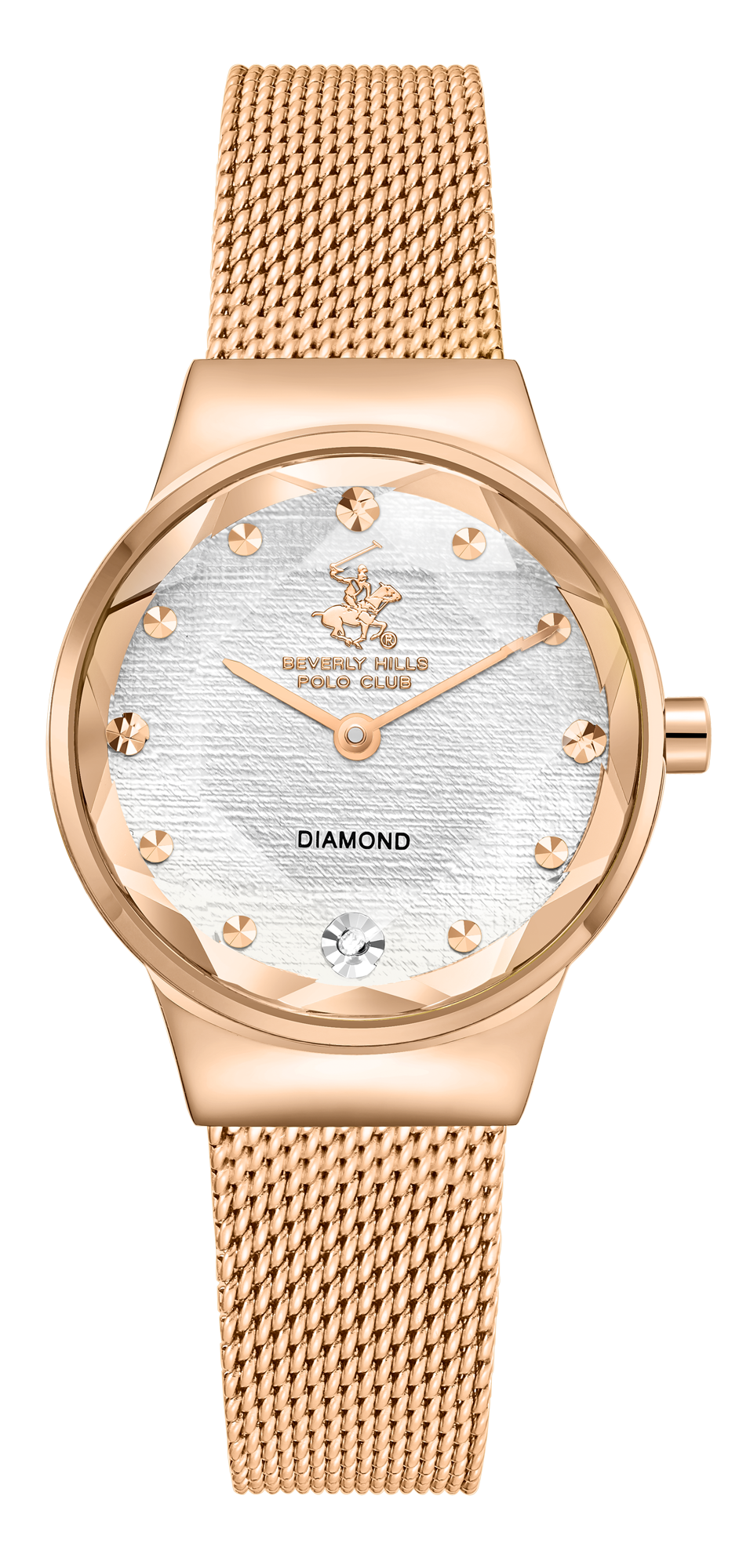 BEVERLY HILLS POLO CLUB  Женские часы, кварцевый механизм, сталь с покрытием, 28 мм