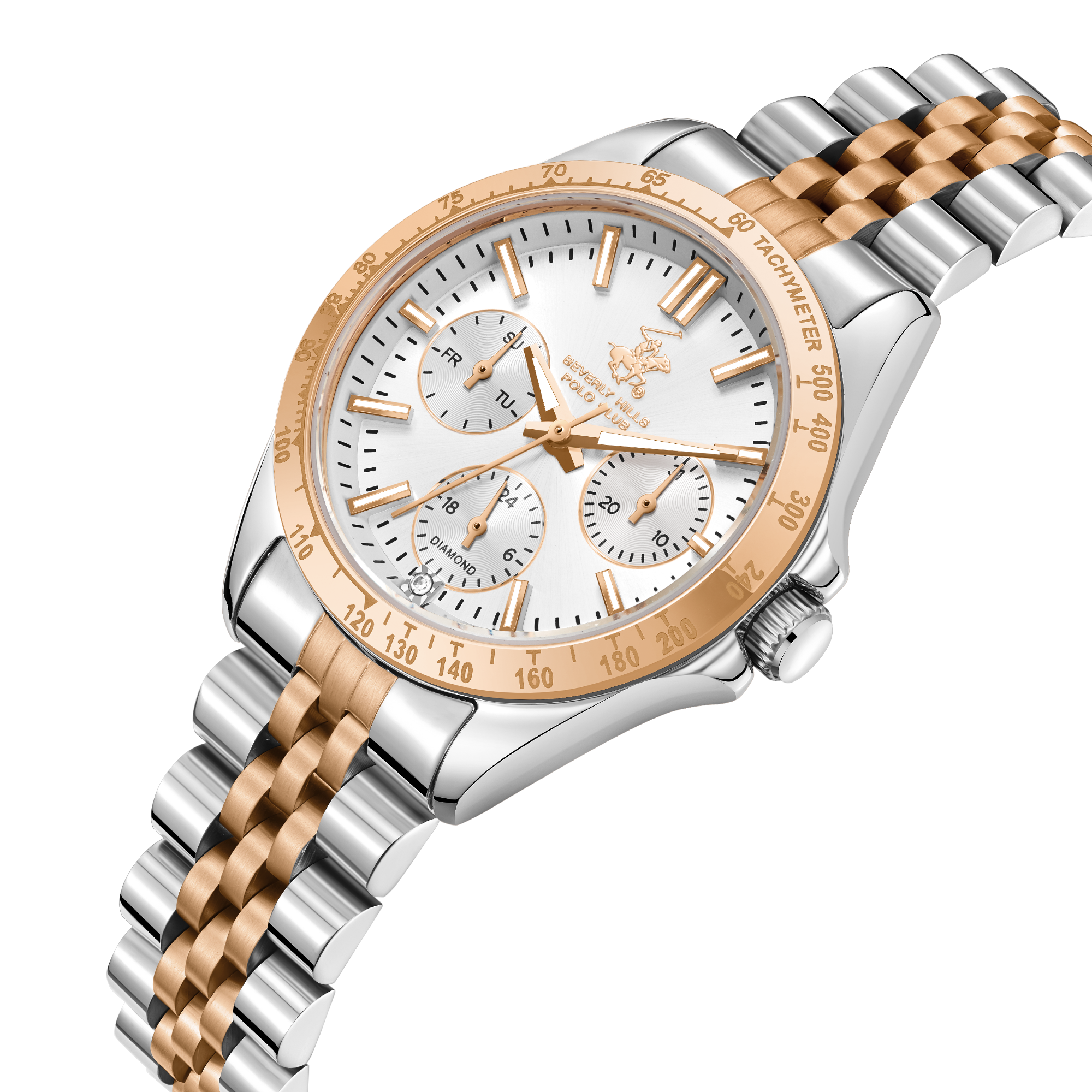 BEVERLY HILLS POLO CLUB  Женские часы, кварцевый механизм, сталь с покрытием, 32 мм