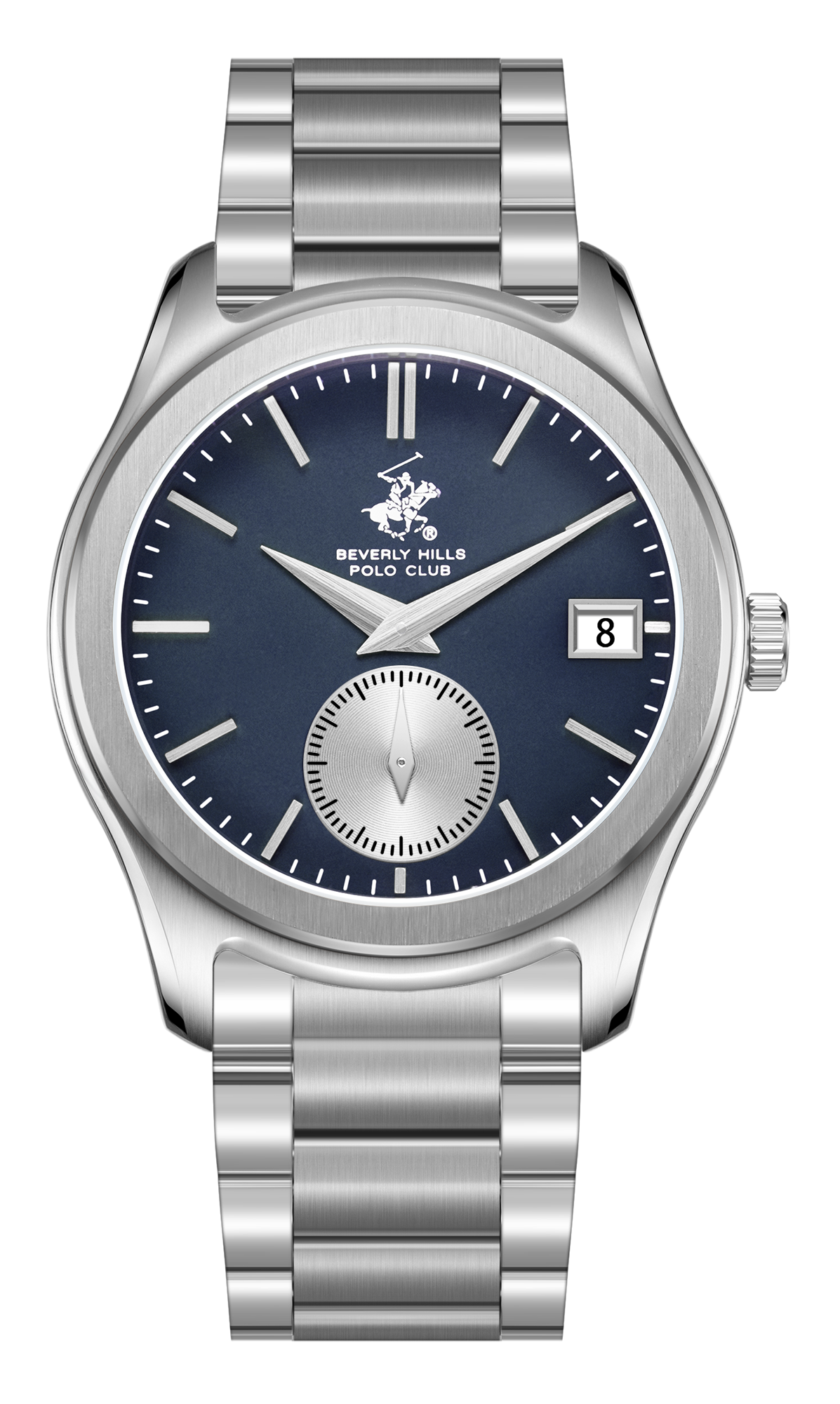 BEVERLY HILLS POLO CLUB  Мужские часы, кварцевый механизм, сталь, 42 мм