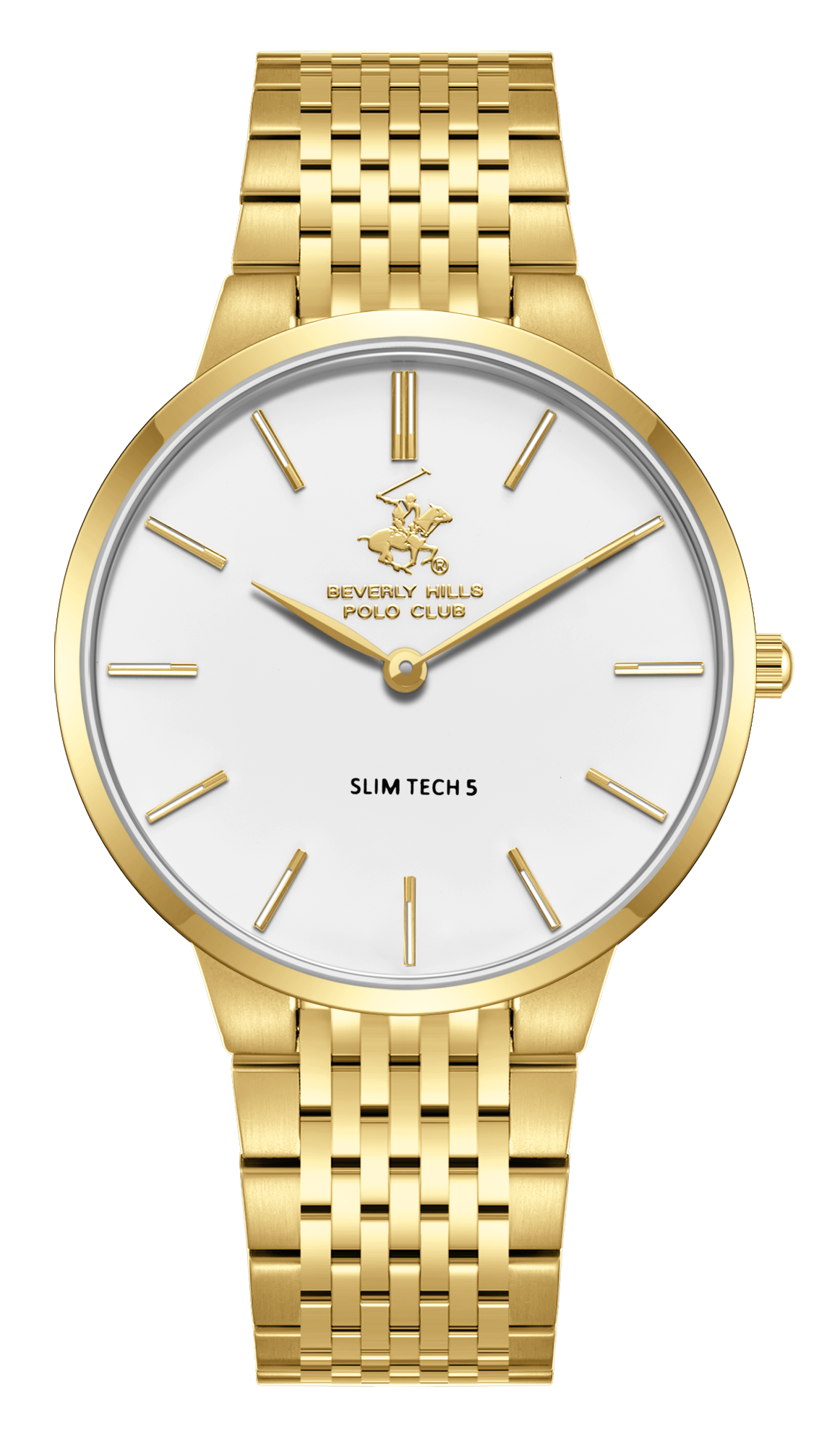 BEVERLY HILLS POLO CLUB  Мужские часы, кварцевый механизм, сталь с покрытием, 39 мм