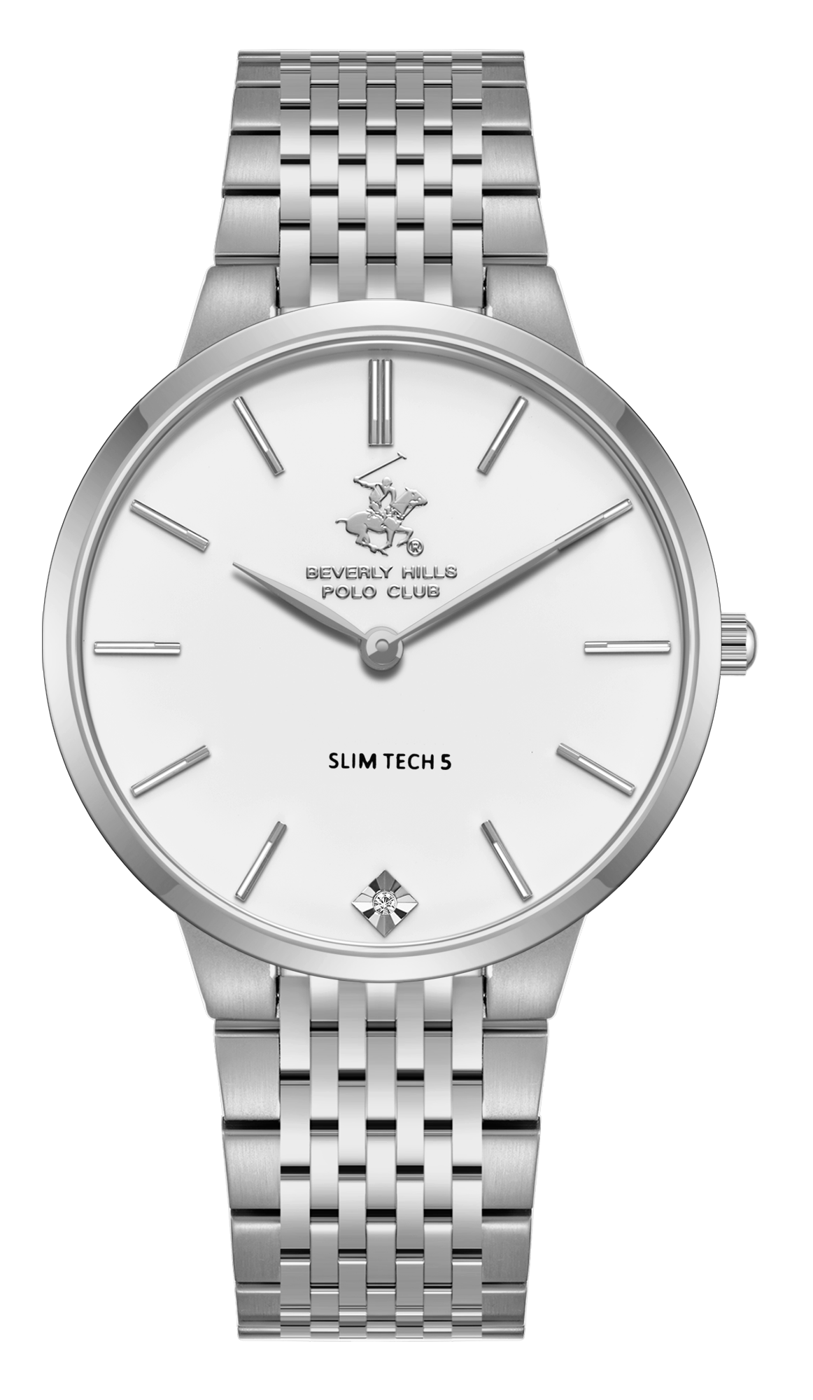BEVERLY HILLS POLO CLUB  Мужские часы, кварцевый механизм, сталь, 39 мм
