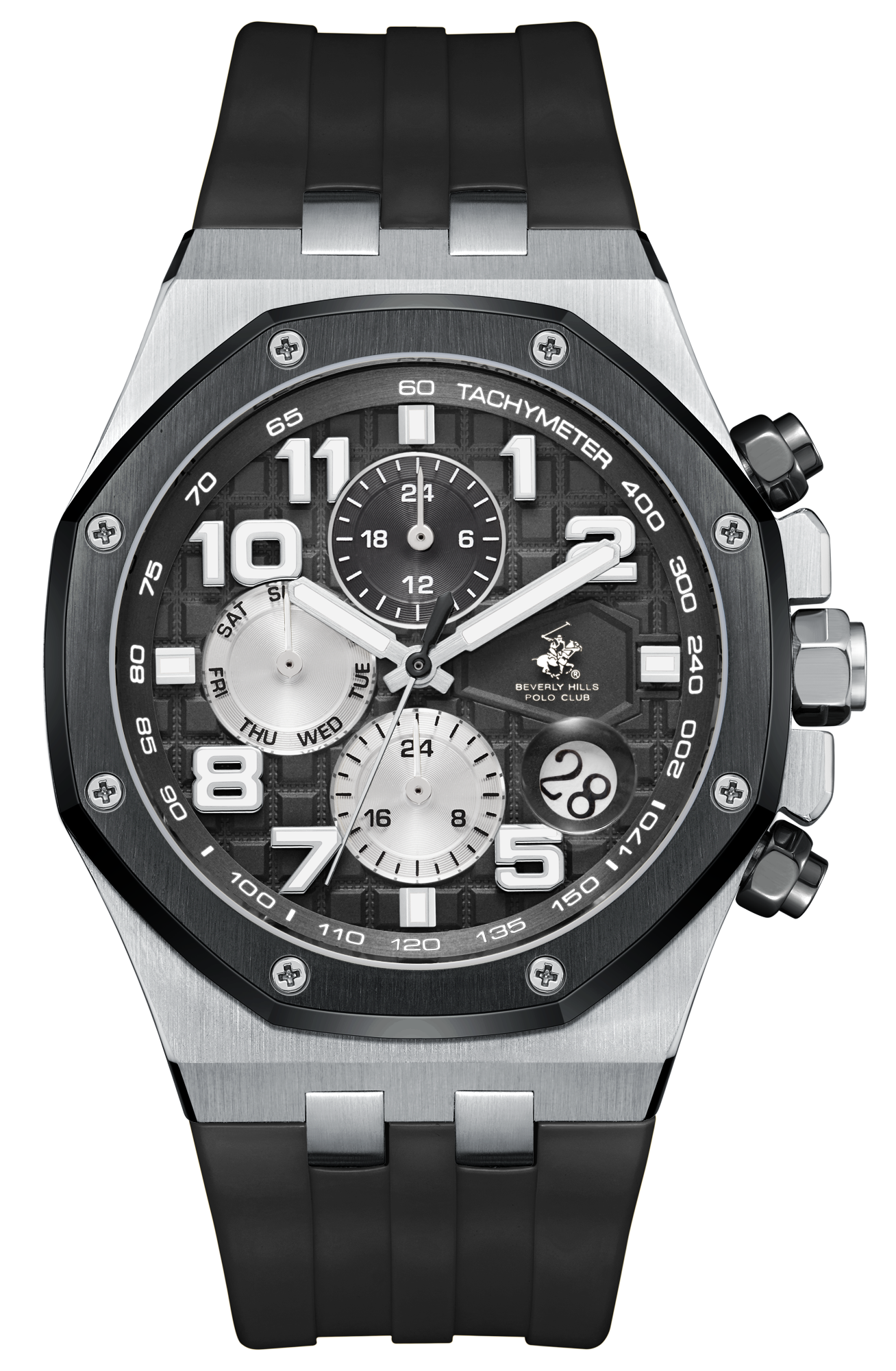 Часы BEVERLY HILLS POLO CLUB  BP3783X.351 Мужские часы, кварцевый механизм, сталь с покрытием, 42 мм