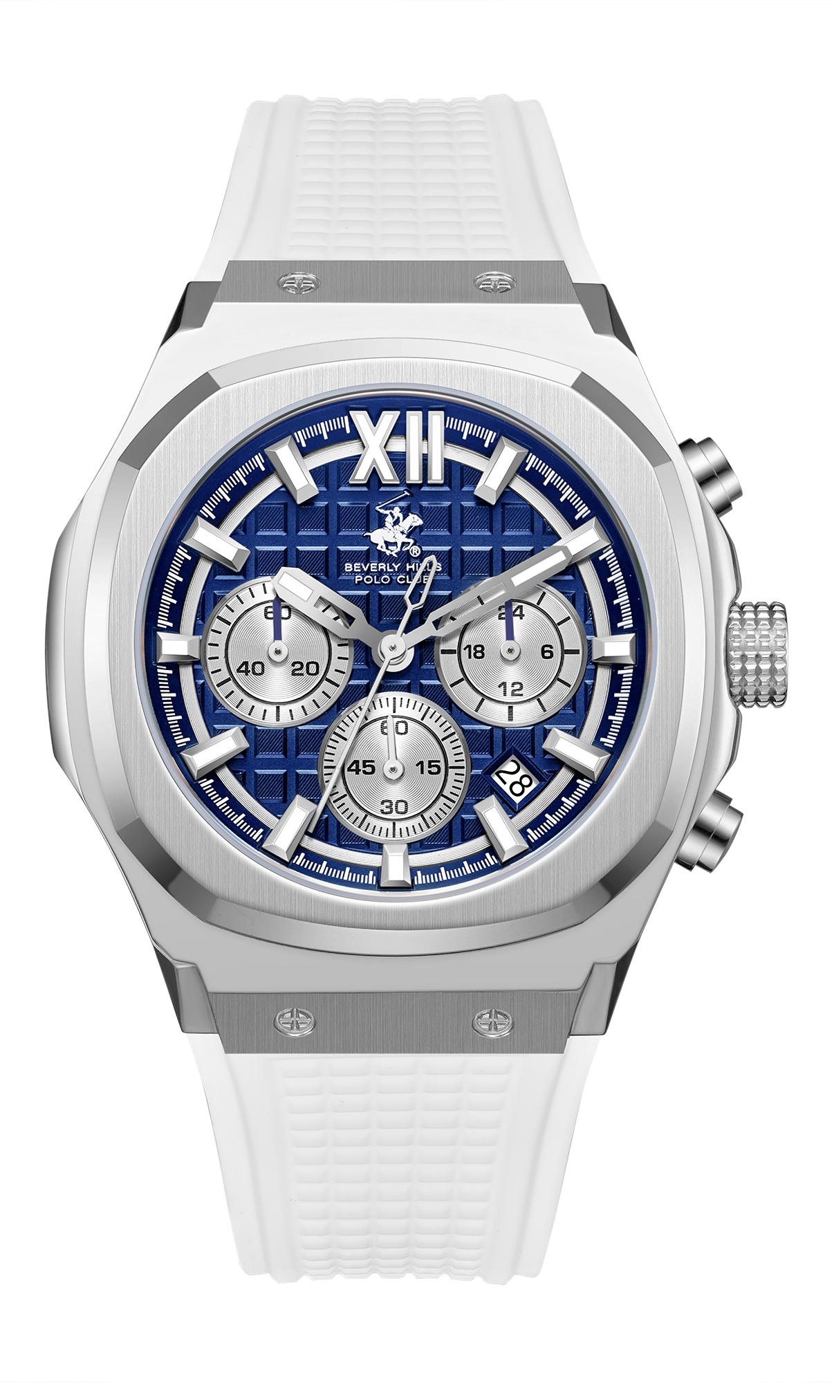 BEVERLY HILLS POLO CLUB  Мужские часы, кварцевый механизм, сталь с покрытием, 45,5 мм