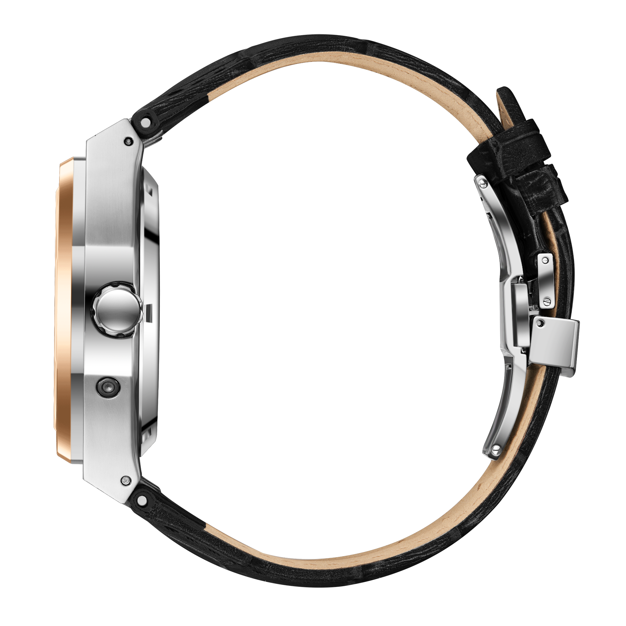 BEVERLY HILLS POLO CLUB  Мужские часы, автоматический механизм, сталь с покрытием, 44 мм