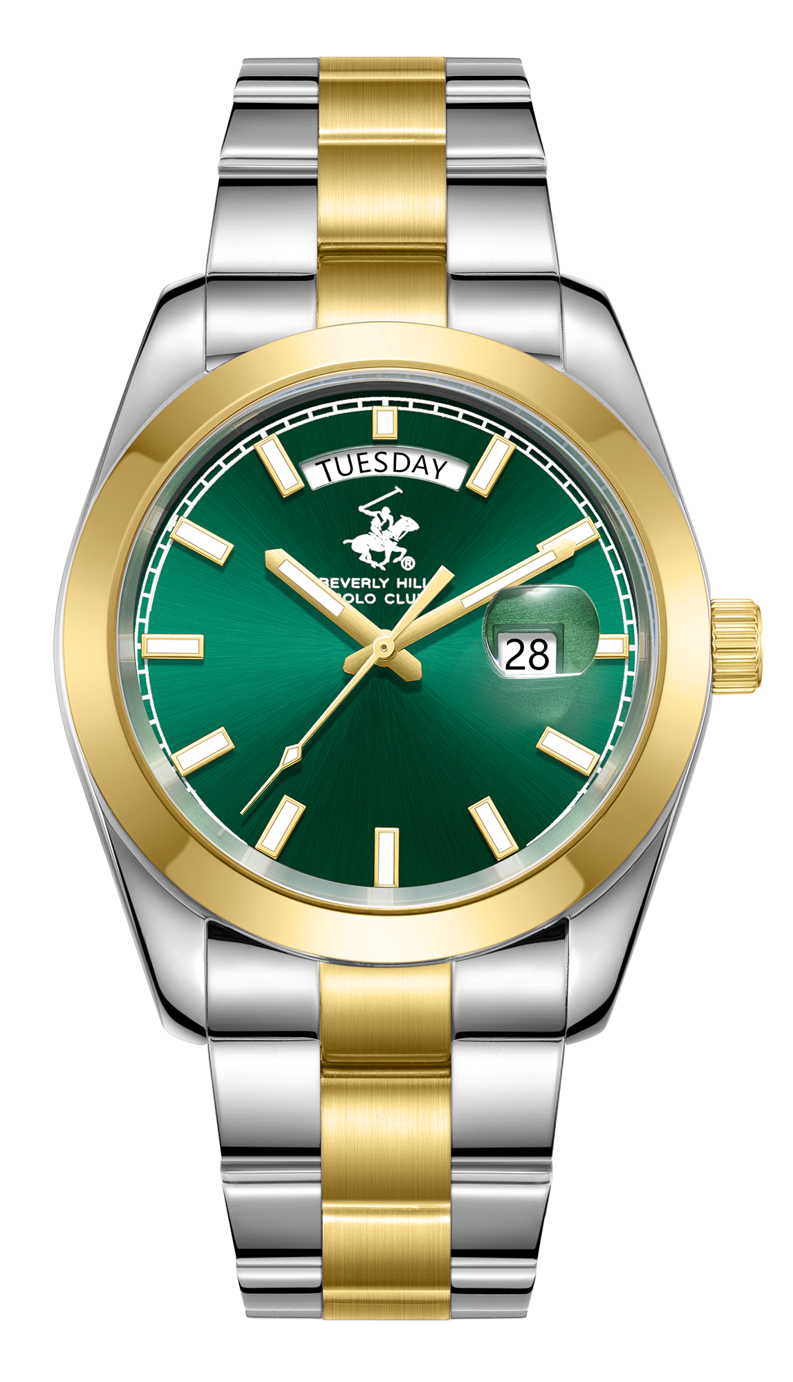 BEVERLY HILLS POLO CLUB  Мужские часы, кварцевый механизм, сталь с покрытием, 41 мм