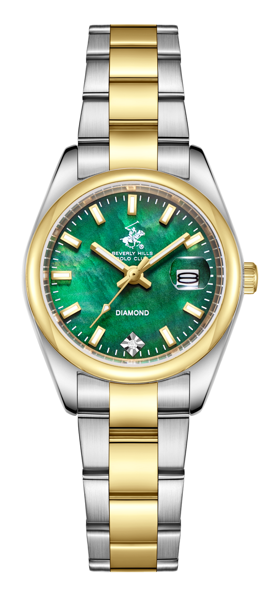 BEVERLY HILLS POLO CLUB  Женские часы, кварцевый механизм, сталь с покрытием, 34,5 мм
