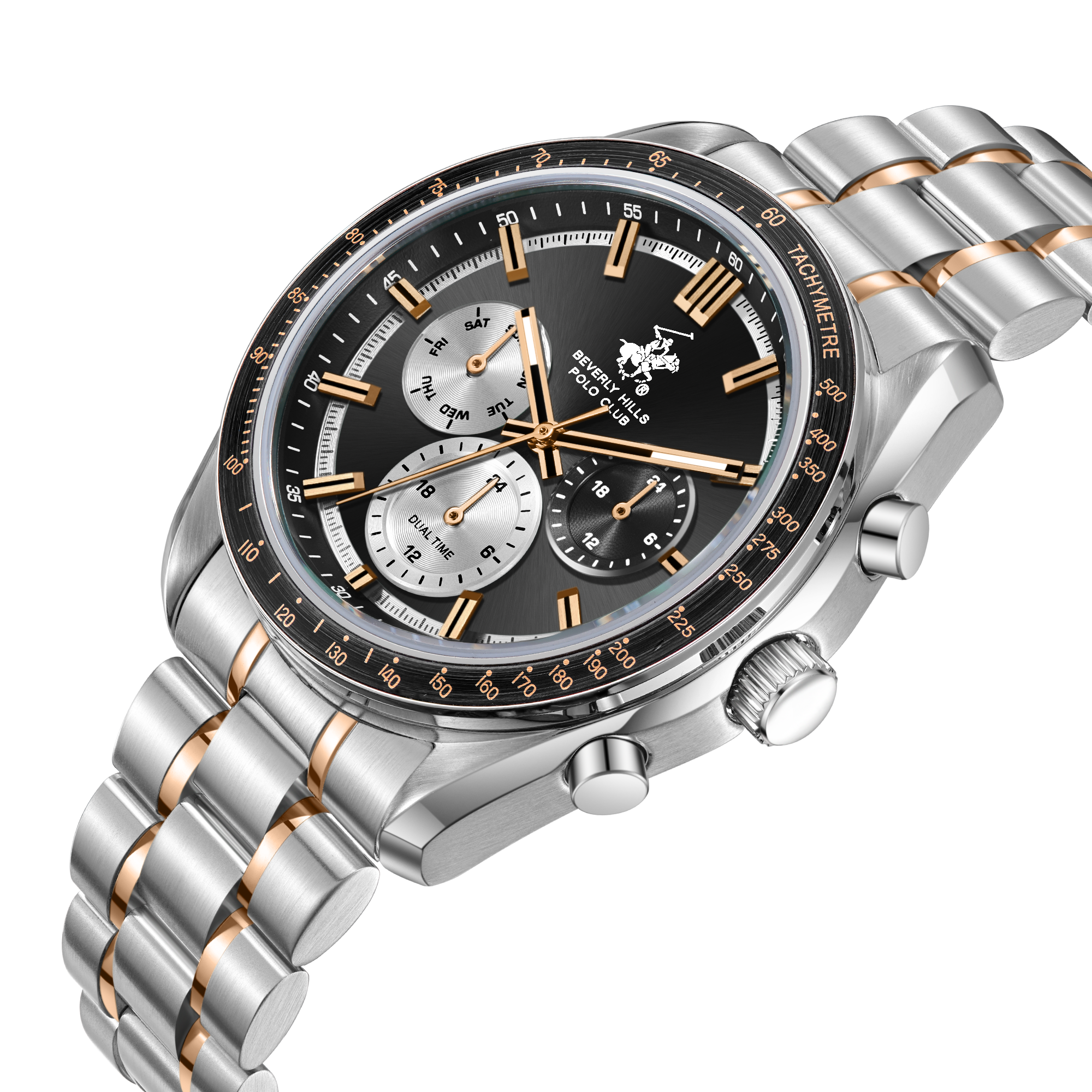 BEVERLY HILLS POLO CLUB   часы, кварцевый механизм, 41 мм