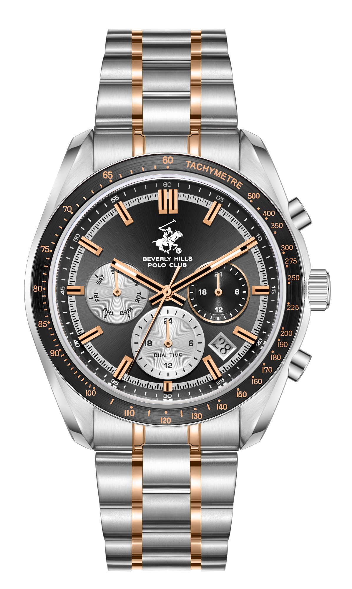 BEVERLY HILLS POLO CLUB   часы, кварцевый механизм, 41 мм