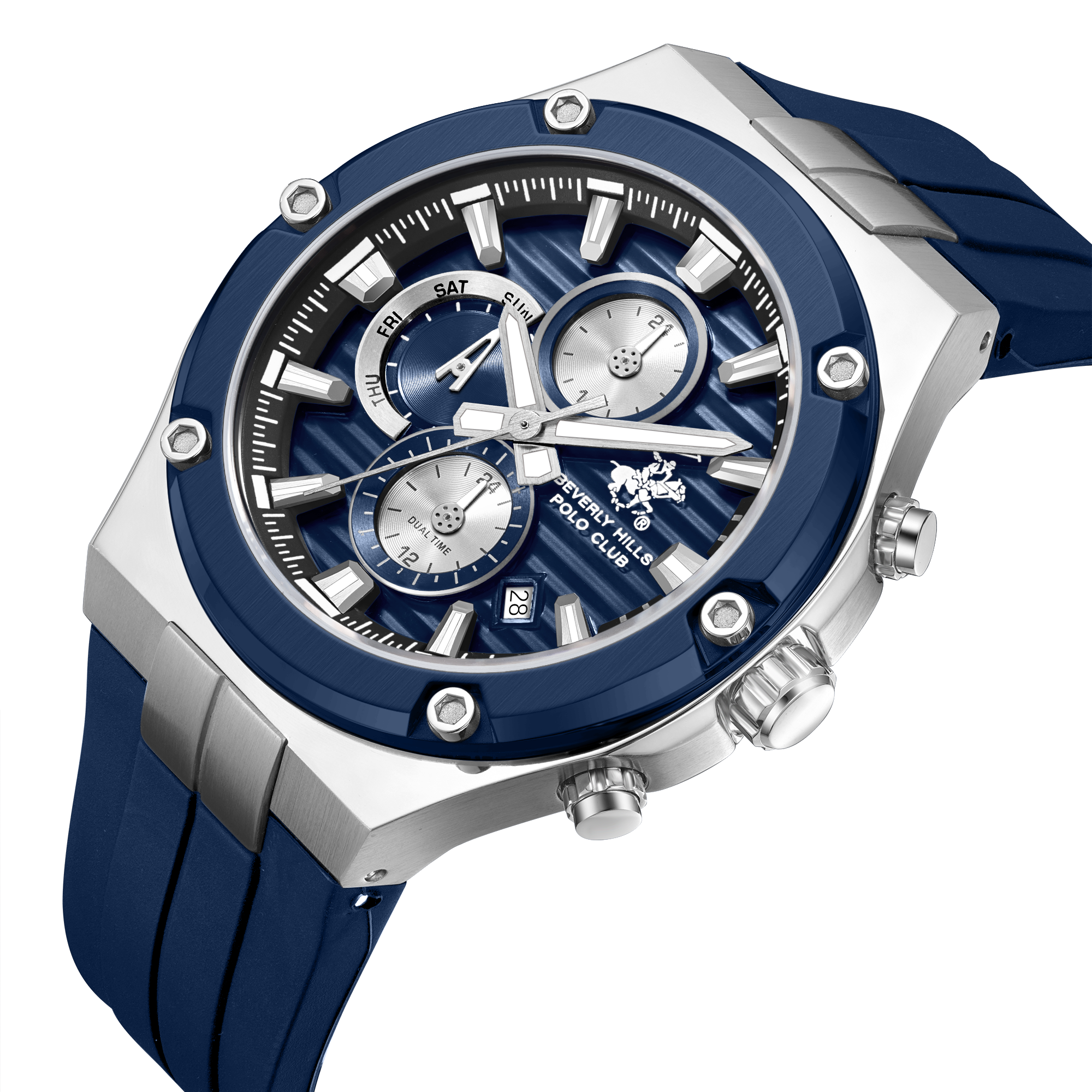 BEVERLY HILLS POLO CLUB   часы, кварцевый механизм, 46,5 мм