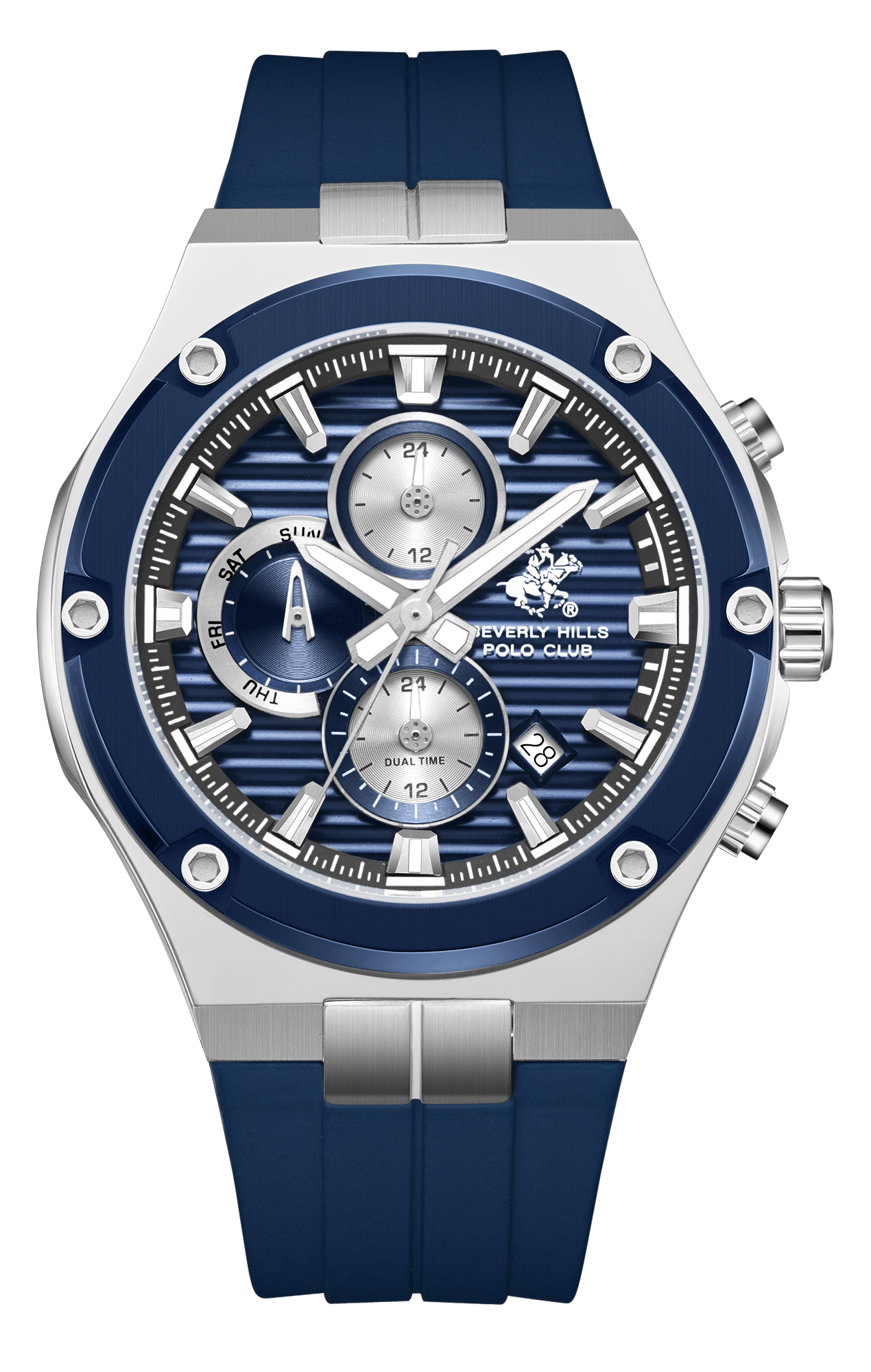 BEVERLY HILLS POLO CLUB   часы, кварцевый механизм, 46,5 мм