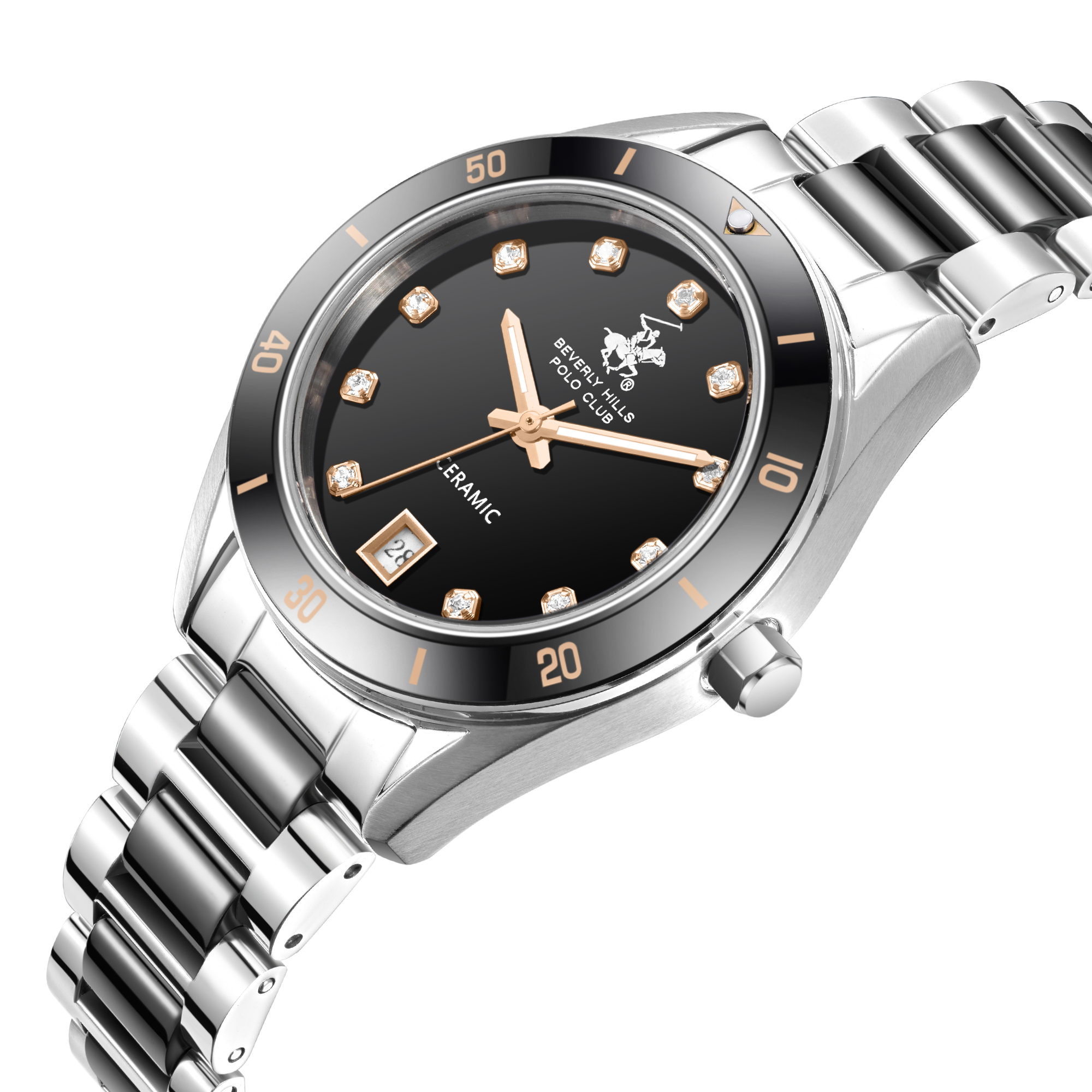 BEVERLY HILLS POLO CLUB   часы, кварцевый механизм, 33 мм