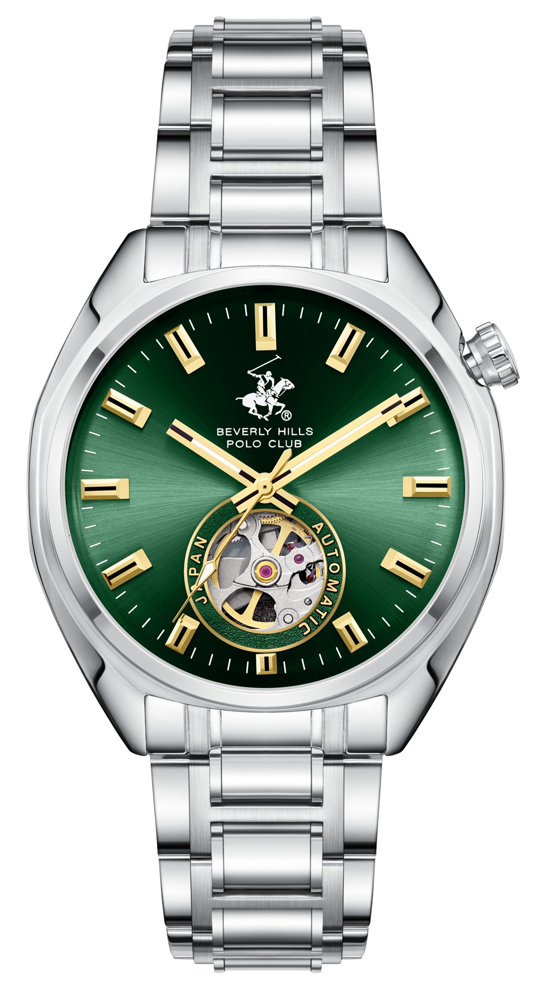 Часы BEVERLY HILLS POLO CLUB  BP3834X.370  часы, автоматический механизм, сталь, 41,5 мм