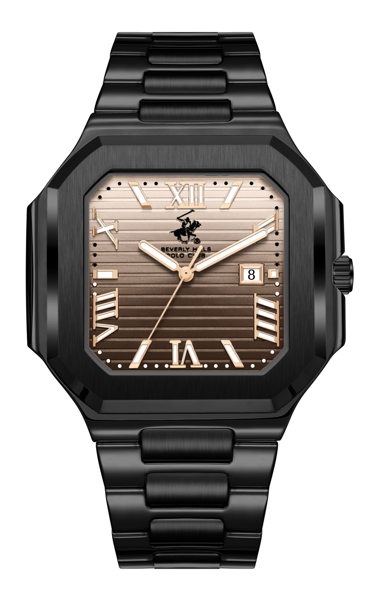 BEVERLY HILLS POLO CLUB   часы, кварцевый механизм, 45 мм