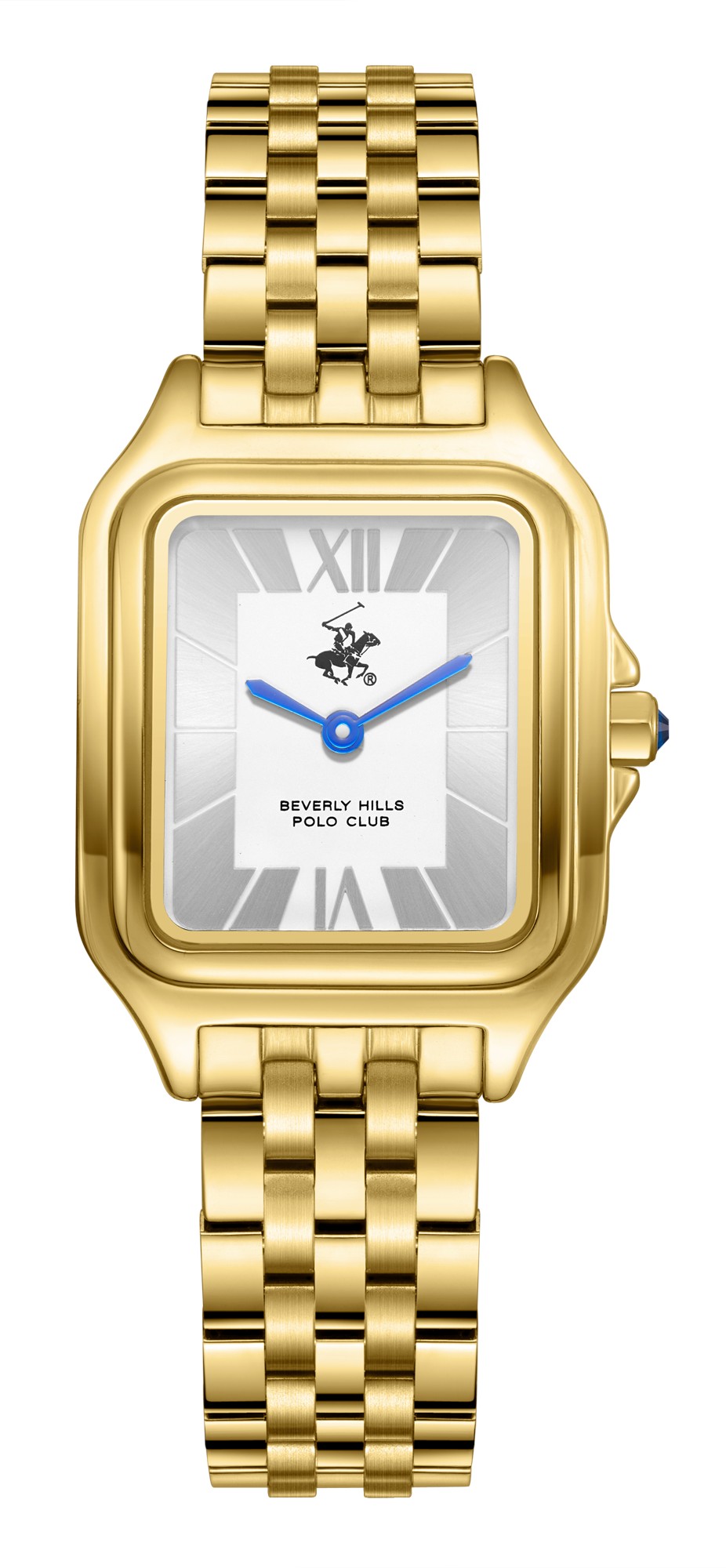 BEVERLY HILLS POLO CLUB   часы, кварцевый механизм, суперметалл с покрытием, 26,5х37,5 мм