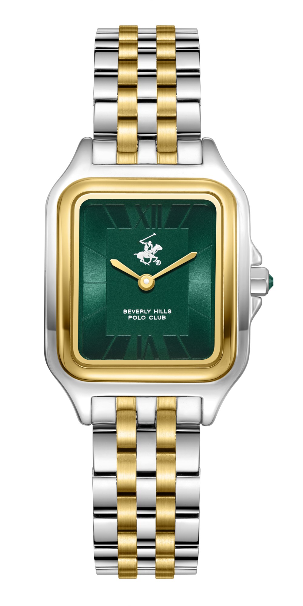 BEVERLY HILLS POLO CLUB   часы, кварцевый механизм, суперметалл с покрытием, 26,5х37,5 мм
