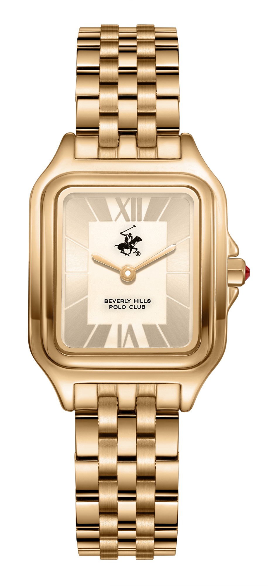 BEVERLY HILLS POLO CLUB   часы, кварцевый механизм, суперметалл с покрытием, 26,5х37,5 мм