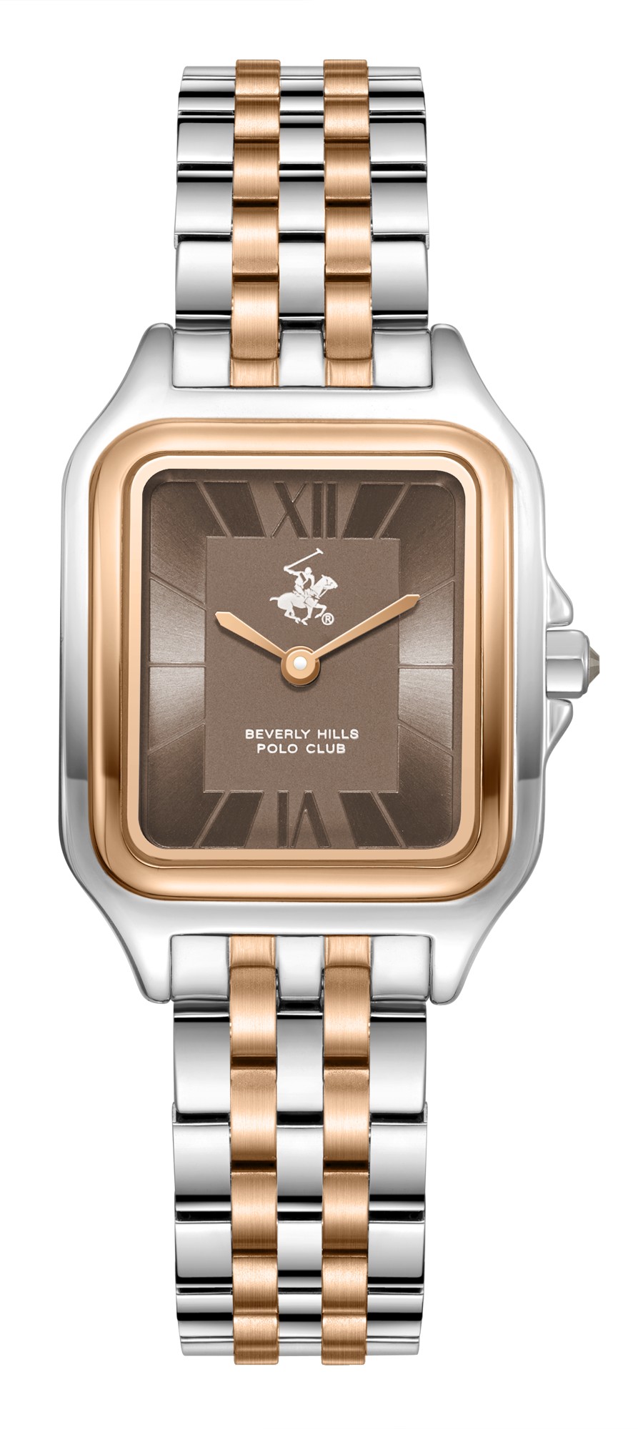 BEVERLY HILLS POLO CLUB   часы, кварцевый механизм, суперметалл с покрытием, 26,5х37,5 мм