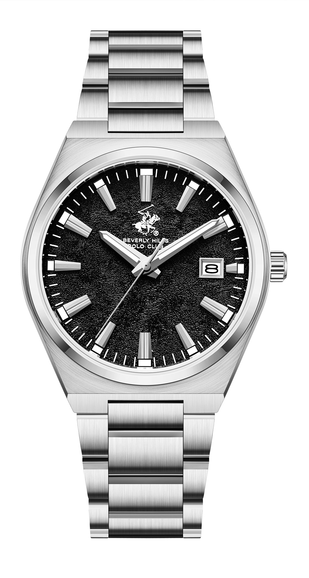 BEVERLY HILLS POLO CLUB   часы, кварцевый механизм, сталь, 39 мм