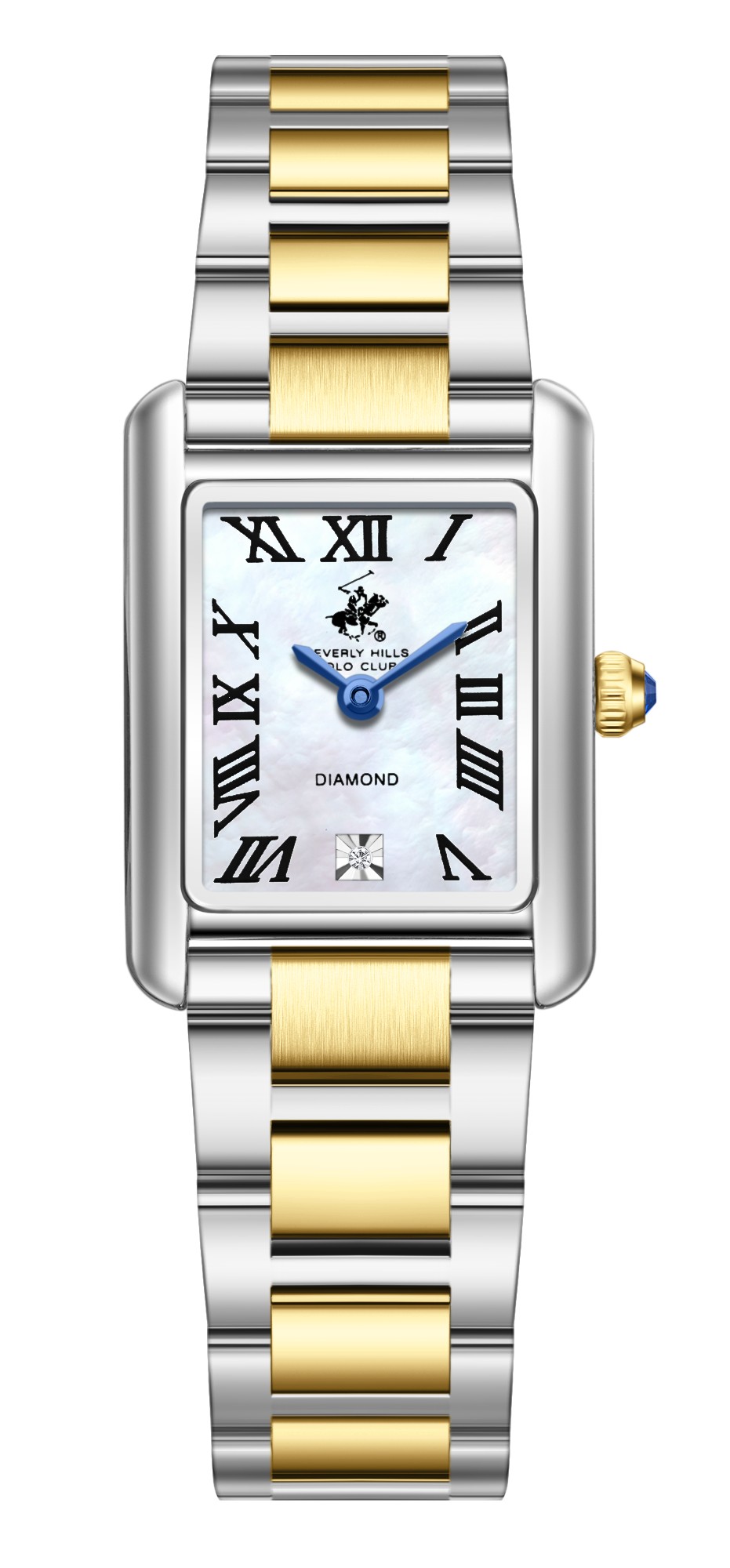 BEVERLY HILLS POLO CLUB   часы, кварцевый механизм, суперметалл, 22х29,5 мм