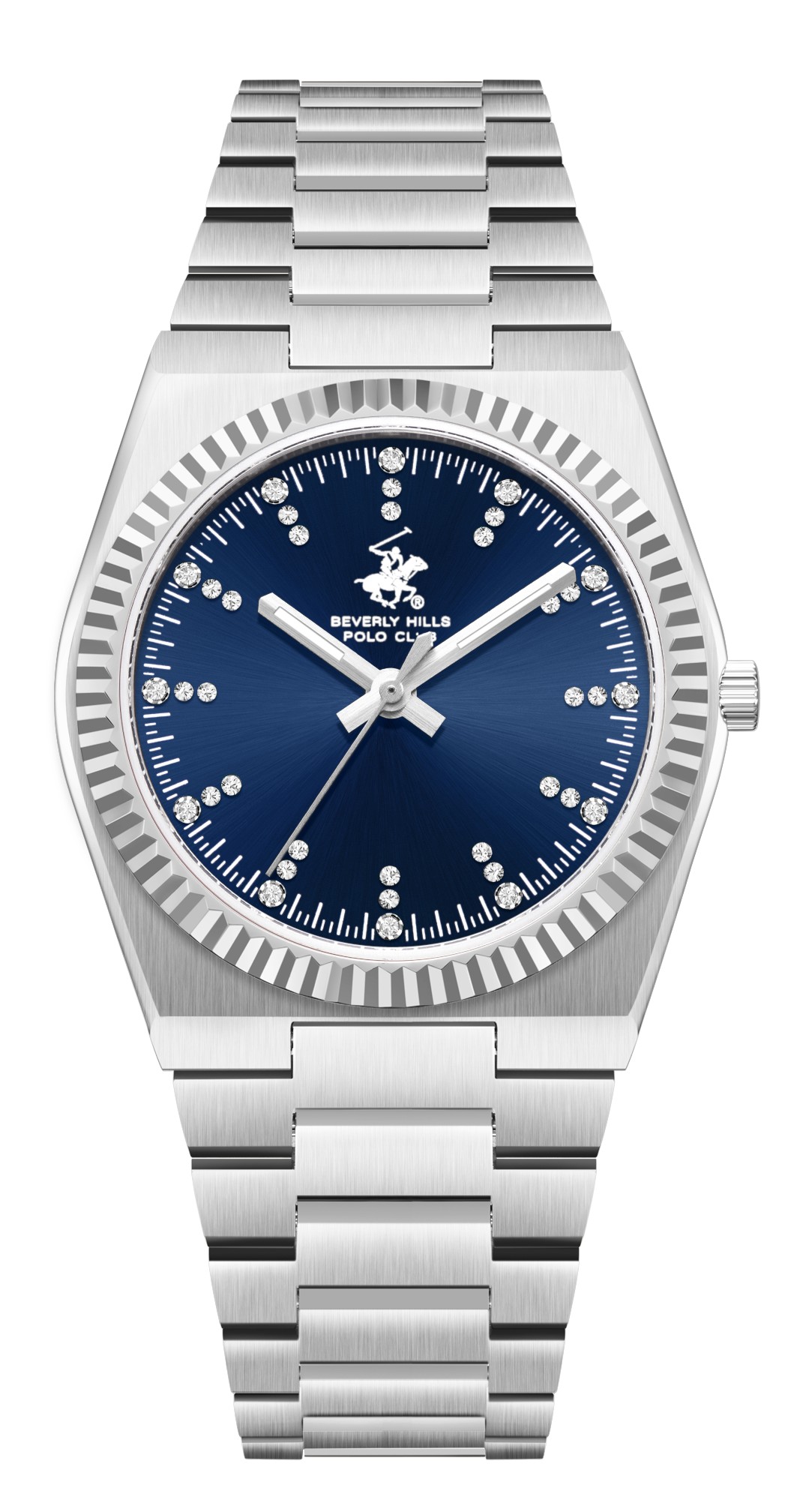 BEVERLY HILLS POLO CLUB   часы, кварцевый механизм, сталь, 33 мм