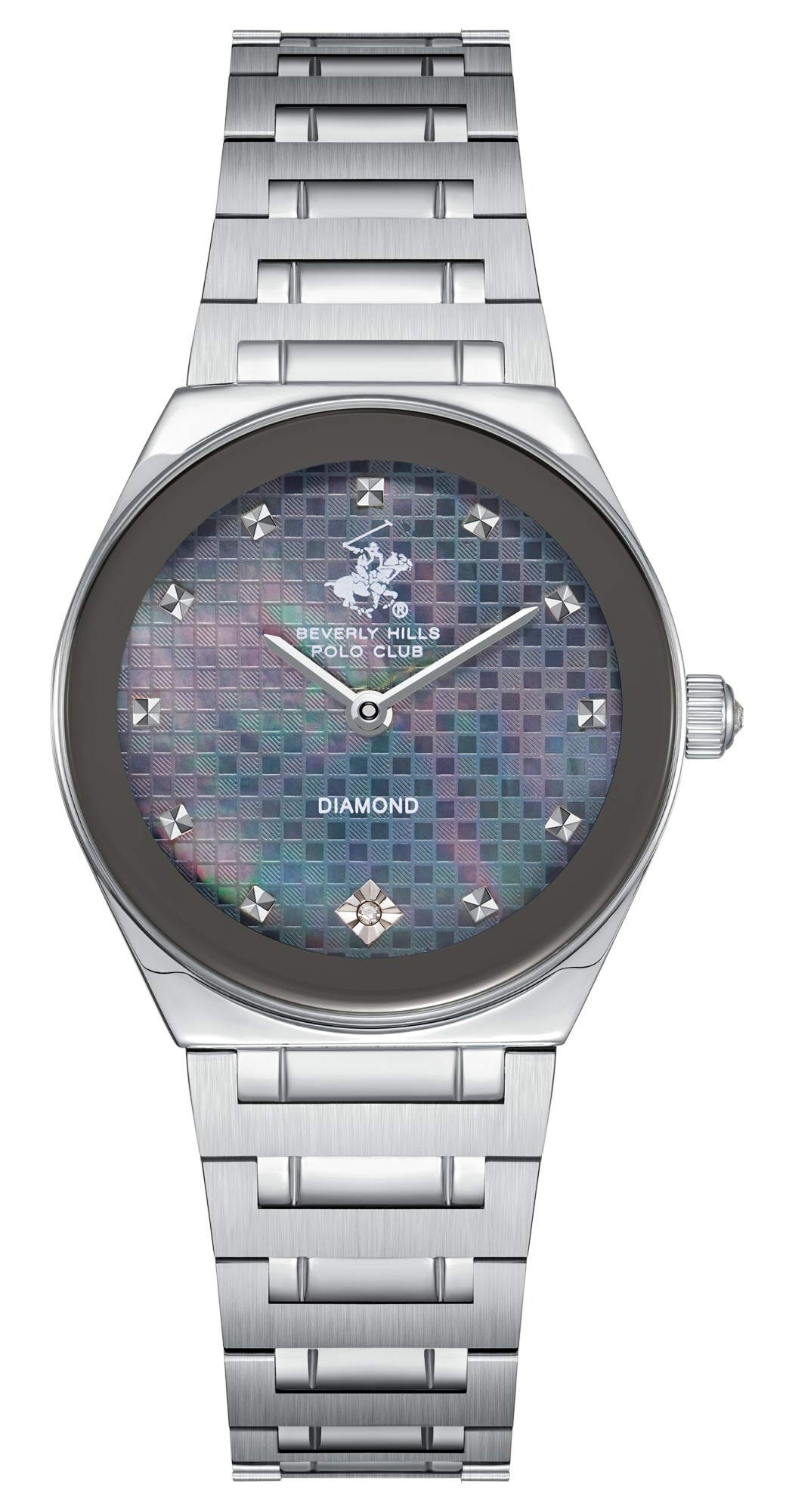 BEVERLY HILLS POLO CLUB   часы, кварцевый механизм, суперметалл с покрытием, 28 мм