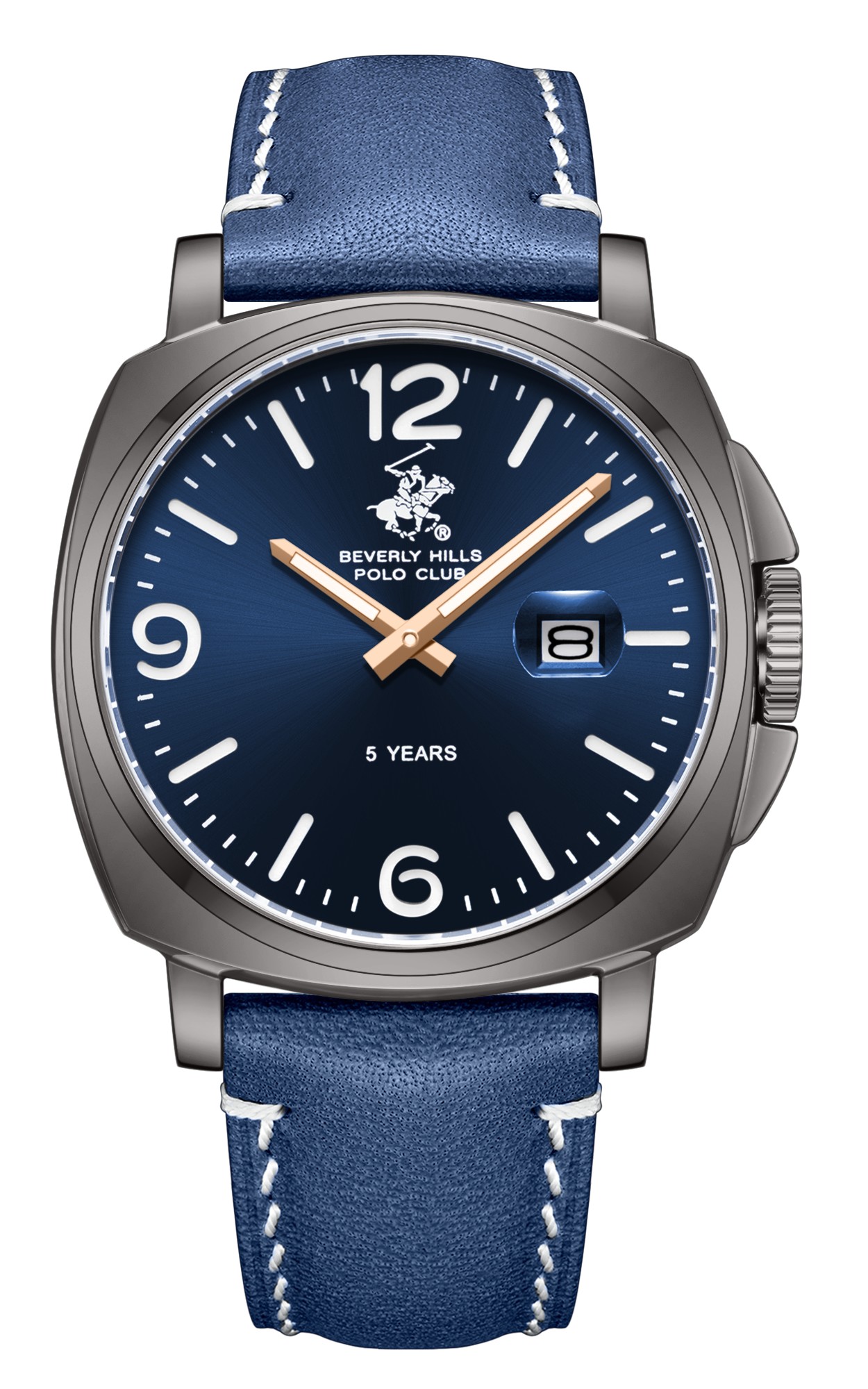 BEVERLY HILLS POLO CLUB   часы, кварцевый механизм, сталь с покрытием, 40 мм