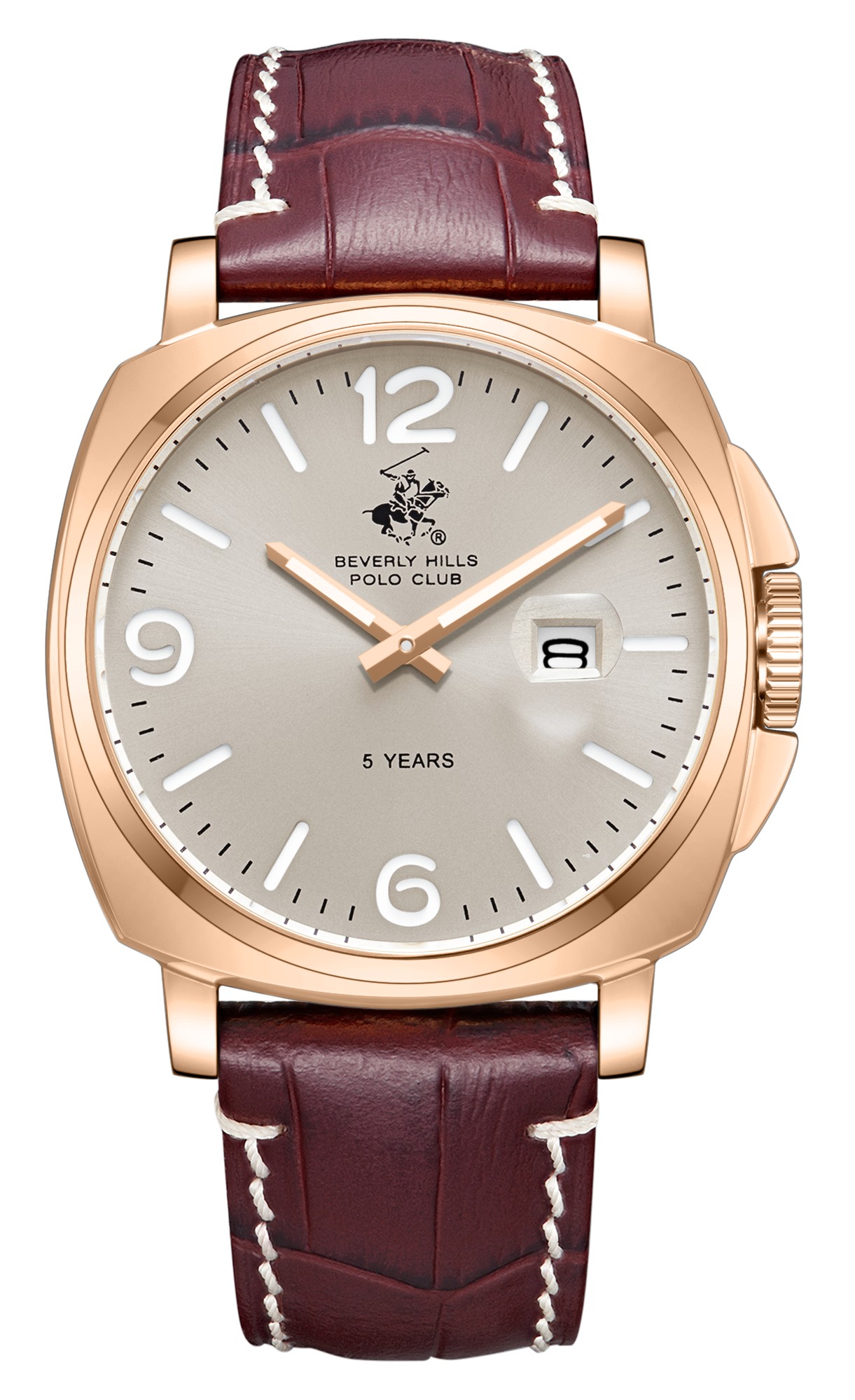 BEVERLY HILLS POLO CLUB   часы, кварцевый механизм, сталь с покрытием, 40 мм