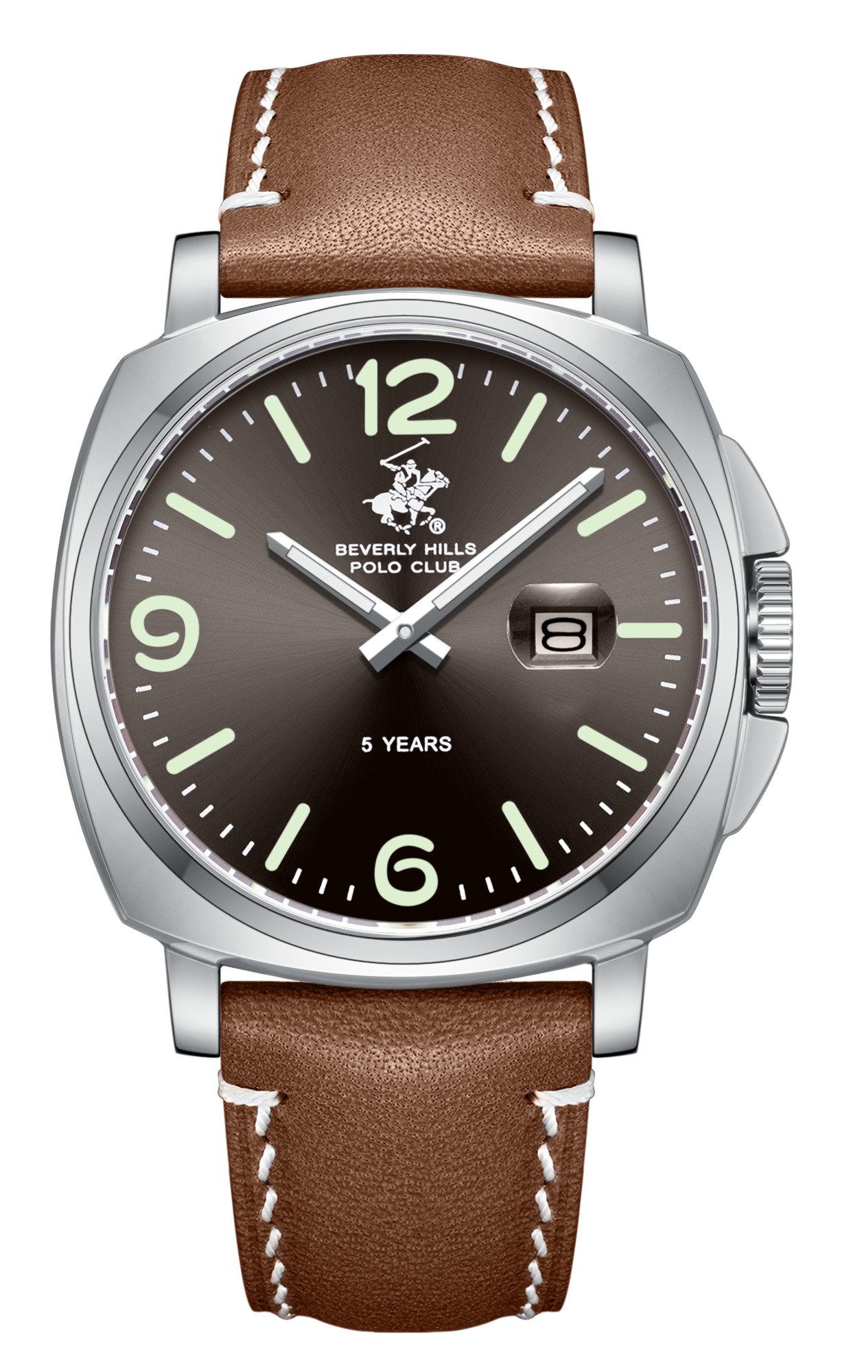 BEVERLY HILLS POLO CLUB   часы, кварцевый механизм, сталь, 40 мм