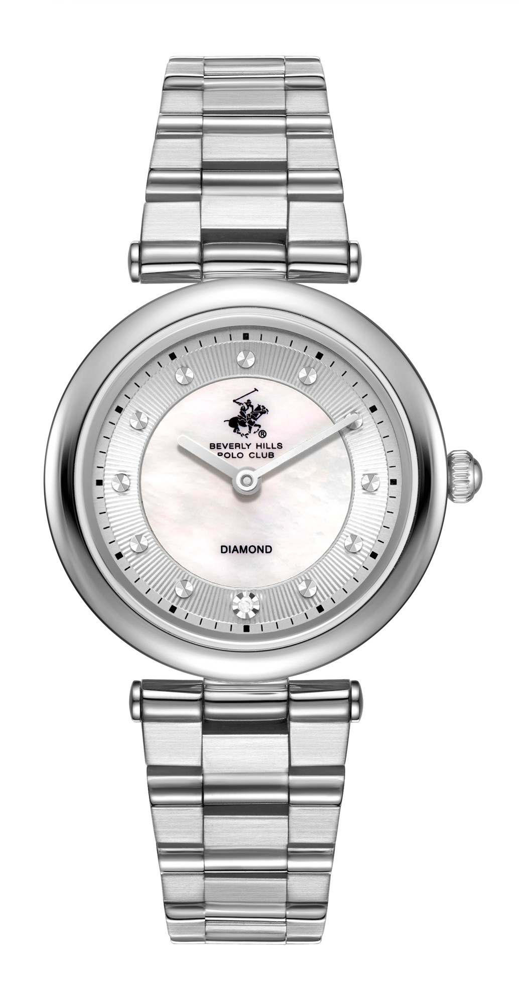 BEVERLY HILLS POLO CLUB   часы, кварцевый механизм, сталь, 30 мм