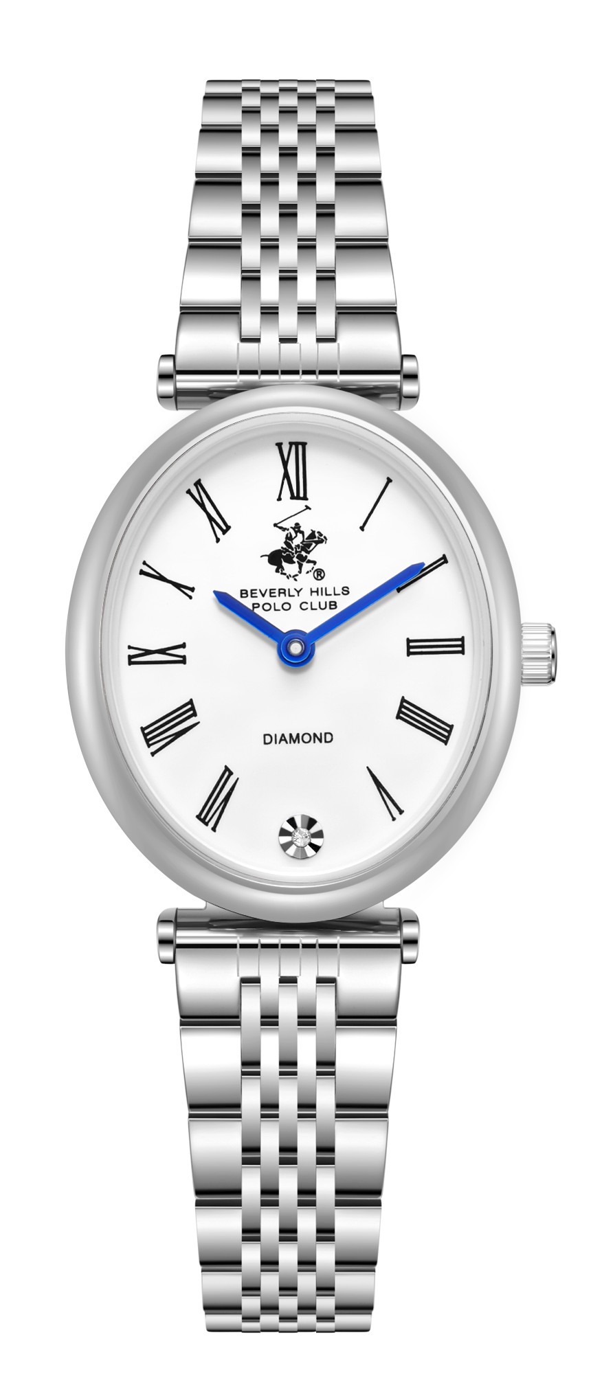 BEVERLY HILLS POLO CLUB   часы, кварцевый механизм, сталь с покрытием, 25 мм