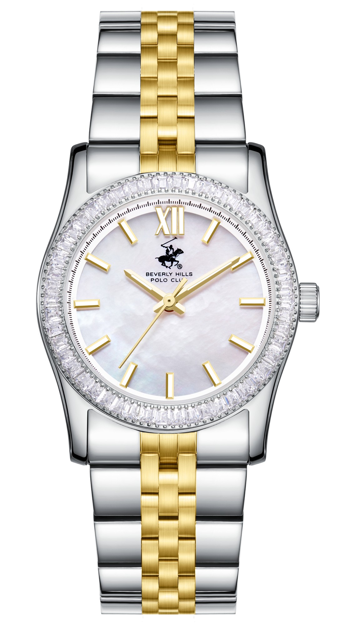 BEVERLY HILLS POLO CLUB   часы, кварцевый механизм, суперметалл, 30 мм