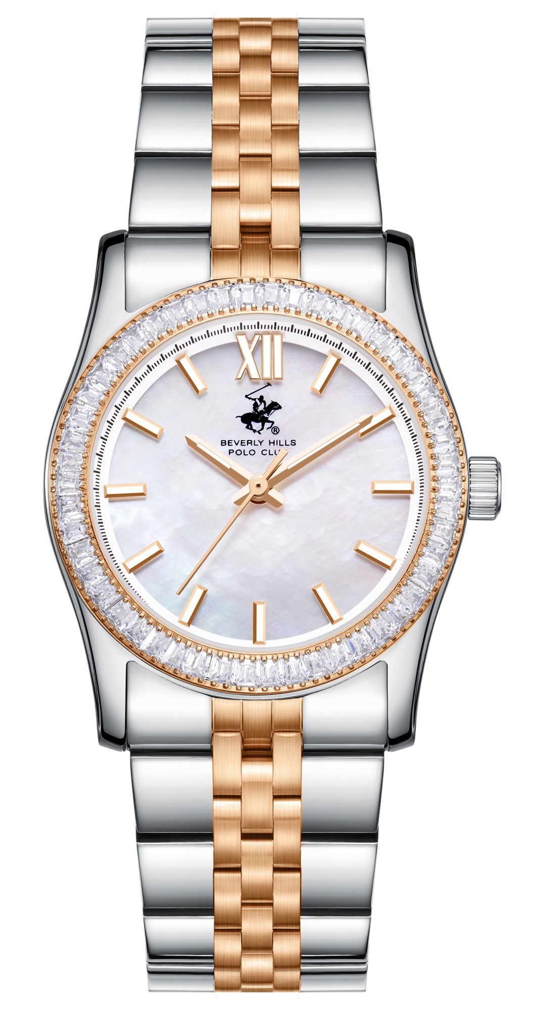BEVERLY HILLS POLO CLUB   часы, кварцевый механизм, суперметалл, 30 мм