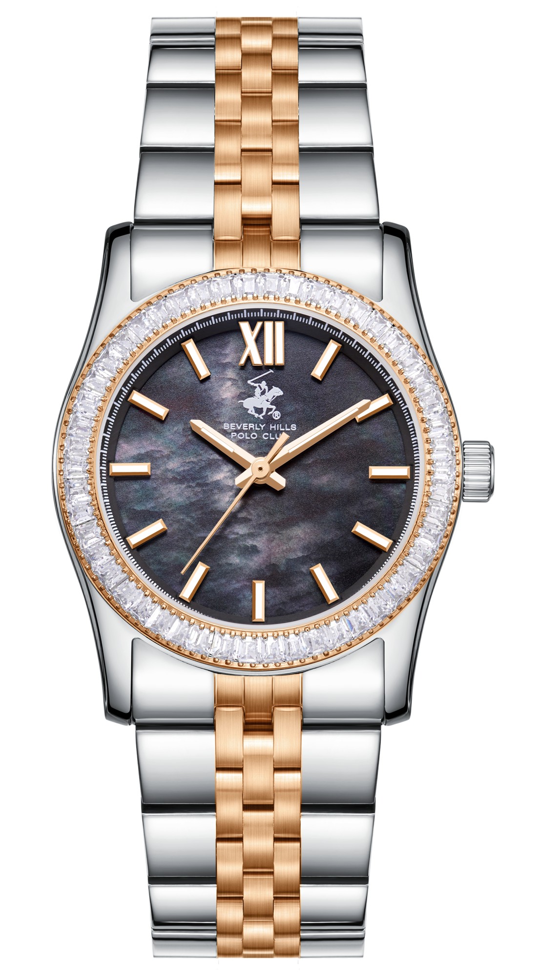 BEVERLY HILLS POLO CLUB   часы, кварцевый механизм, суперметалл, 30 мм