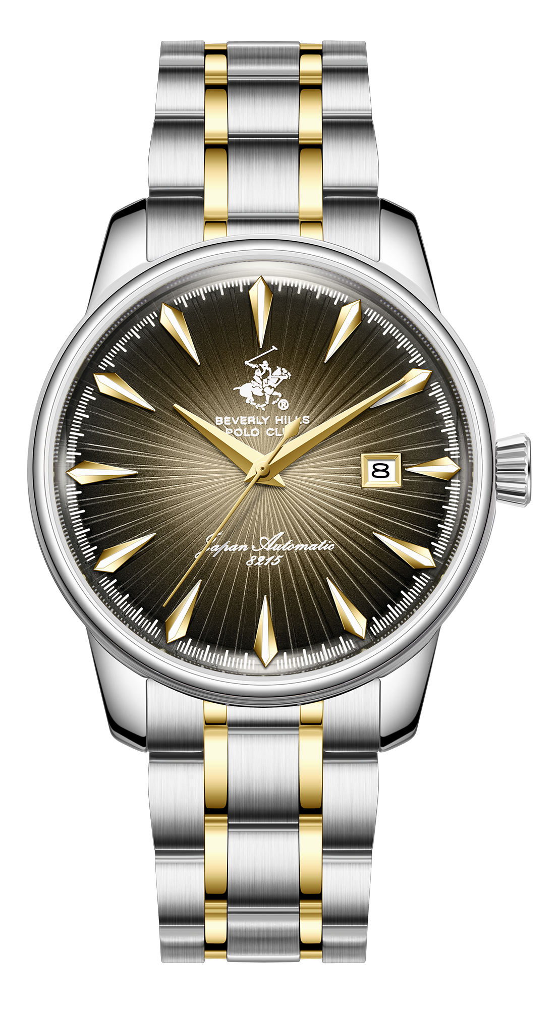 BEVERLY HILLS POLO CLUB   часы, автоматический механизм, сталь, 40,5 мм