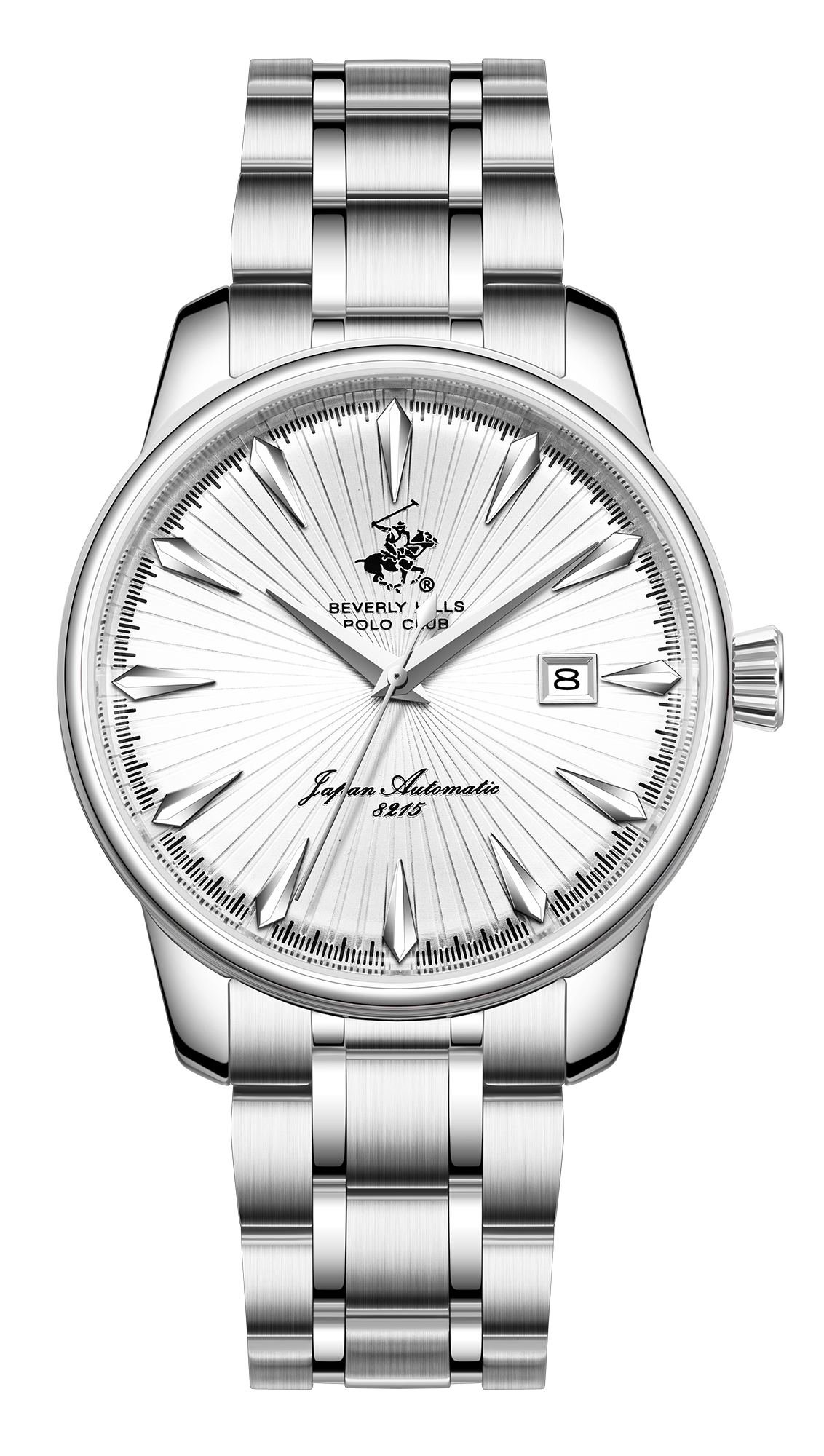 BEVERLY HILLS POLO CLUB   часы, автоматический механизм, сталь, 40,5 мм