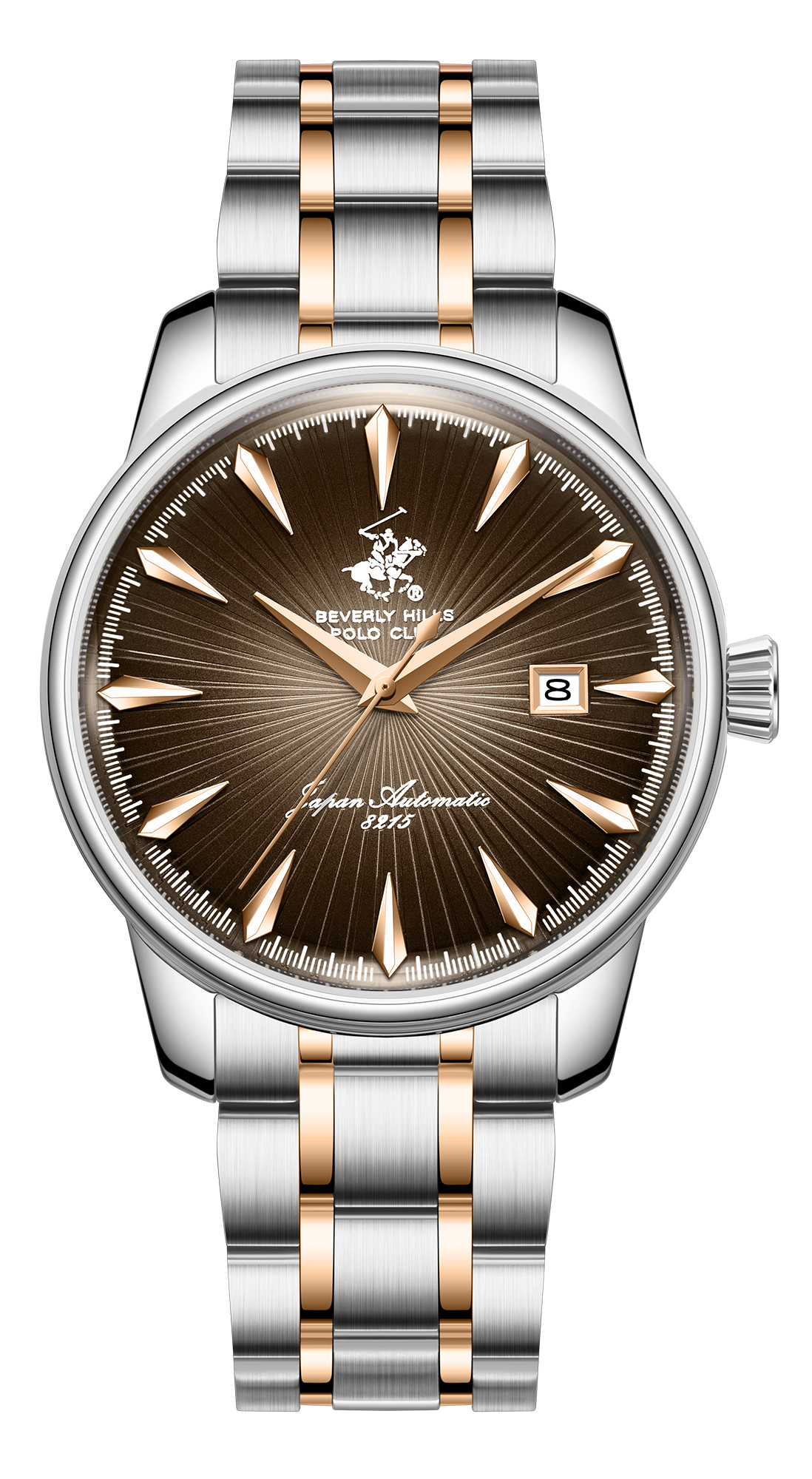 BEVERLY HILLS POLO CLUB   часы, автоматический механизм, сталь, 40,5 мм