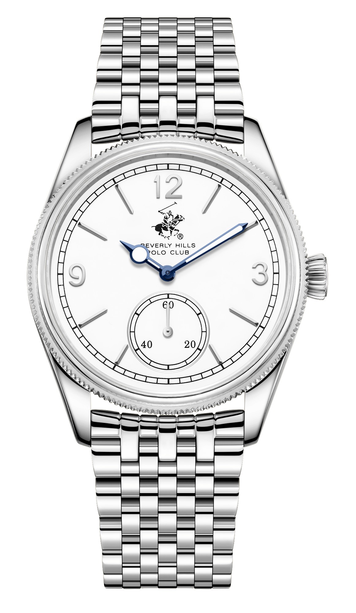 Часы BEVERLY HILLS POLO CLUB   часы, кварцевый механизм, сталь, 39 мм