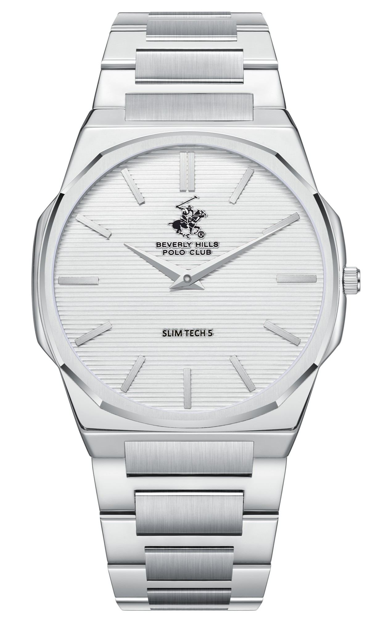 BEVERLY HILLS POLO CLUB   часы, кварцевый механизм, сталь, 40 мм
