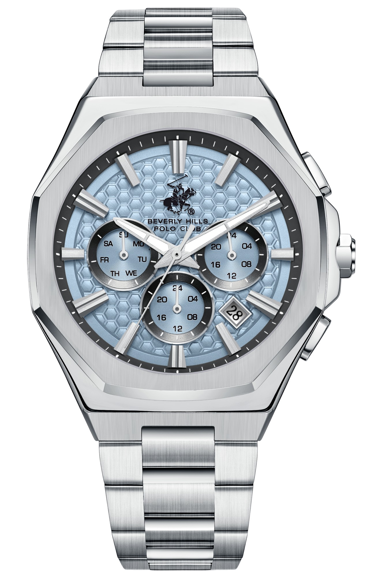 Часы BEVERLY HILLS POLO CLUB  BP3930X.300  часы, кварцевый механизм, сталь, 42 мм