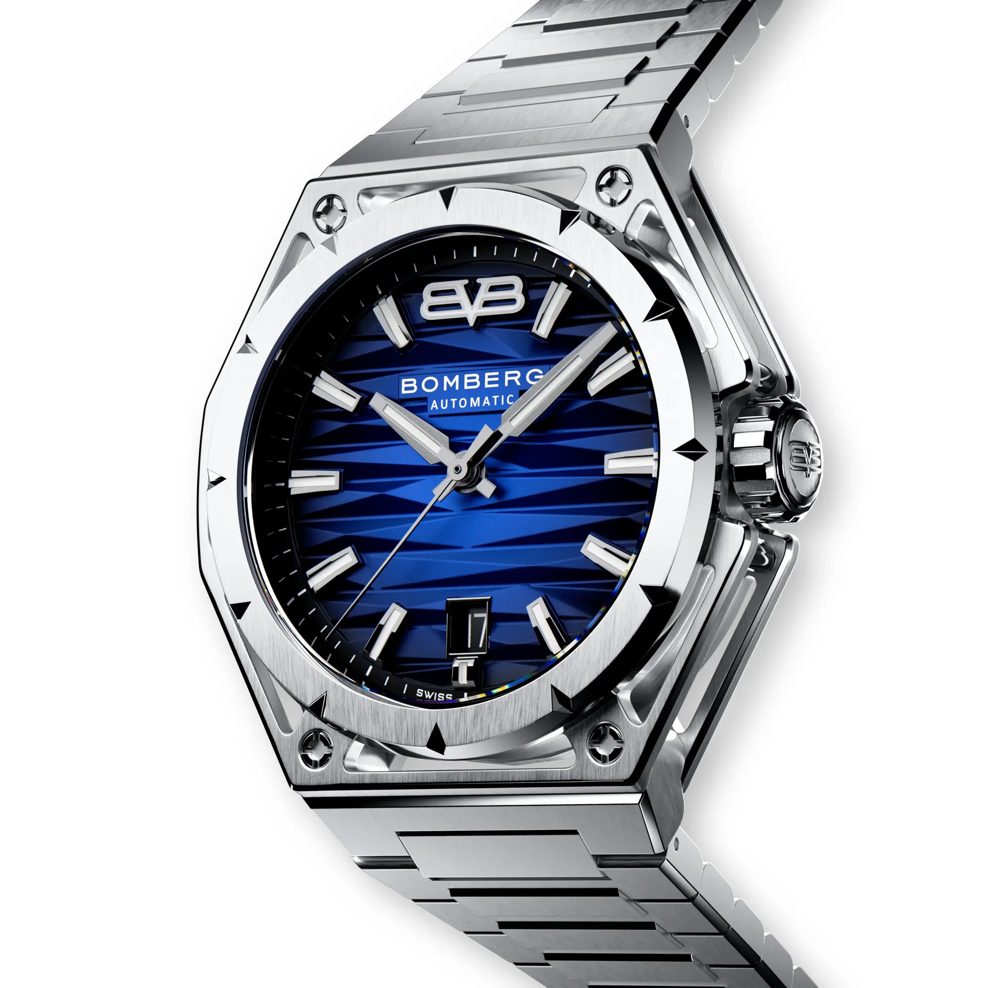 Bomberg  Мужские швейцарские часы, автоматический механизм, сталь, 42мм