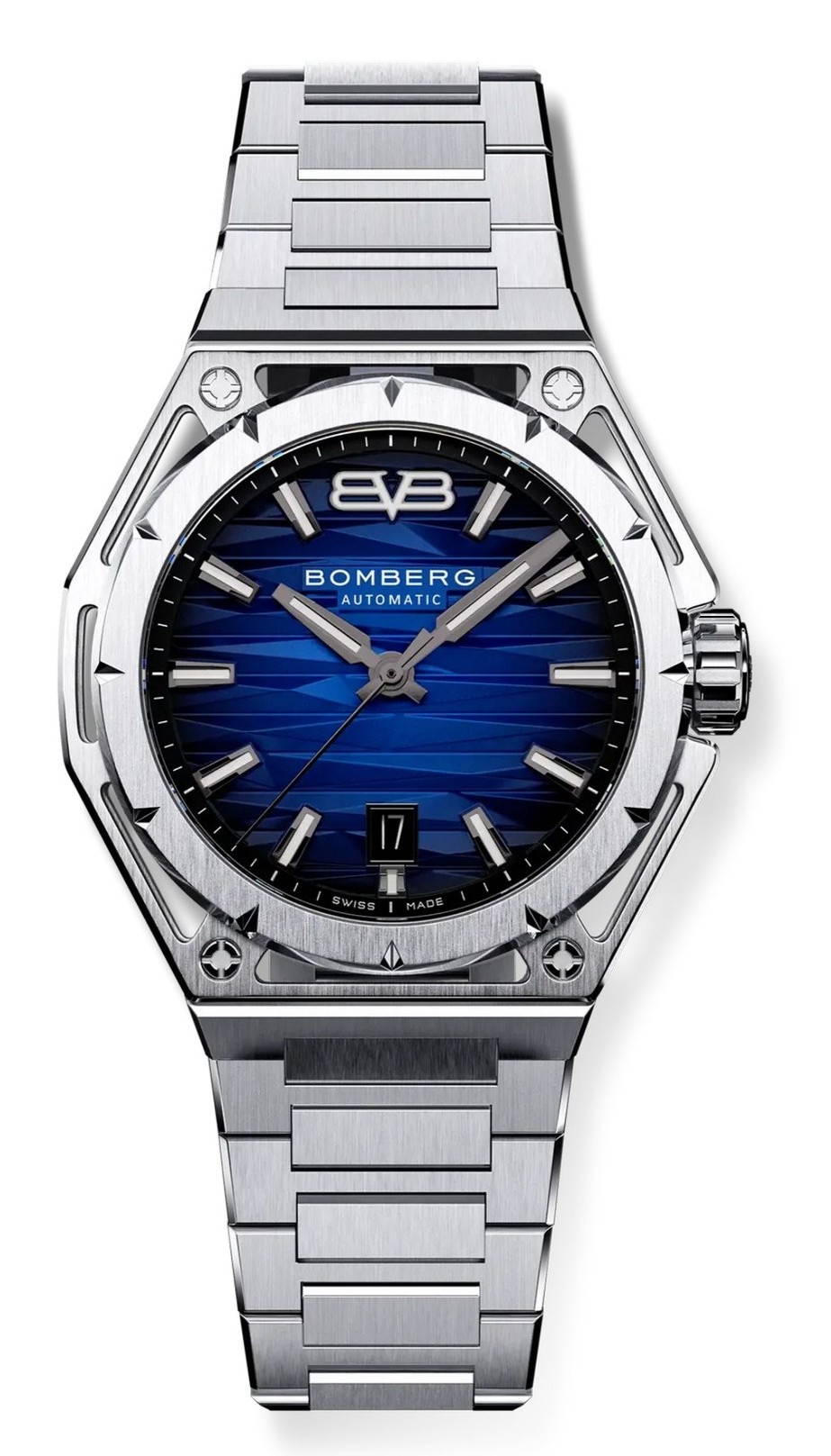 Bomberg  Мужские швейцарские часы, автоматический механизм, сталь, 42мм