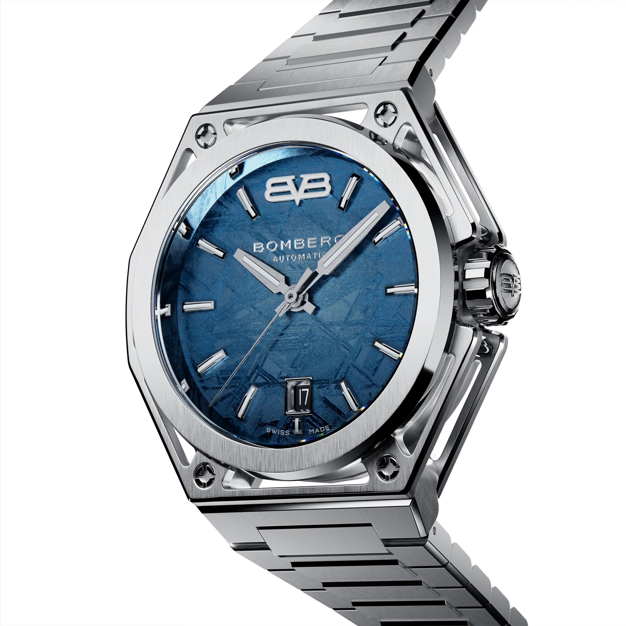 Bomberg  Мужские швейцарские часы, автоматический механизм, сталь, 42мм