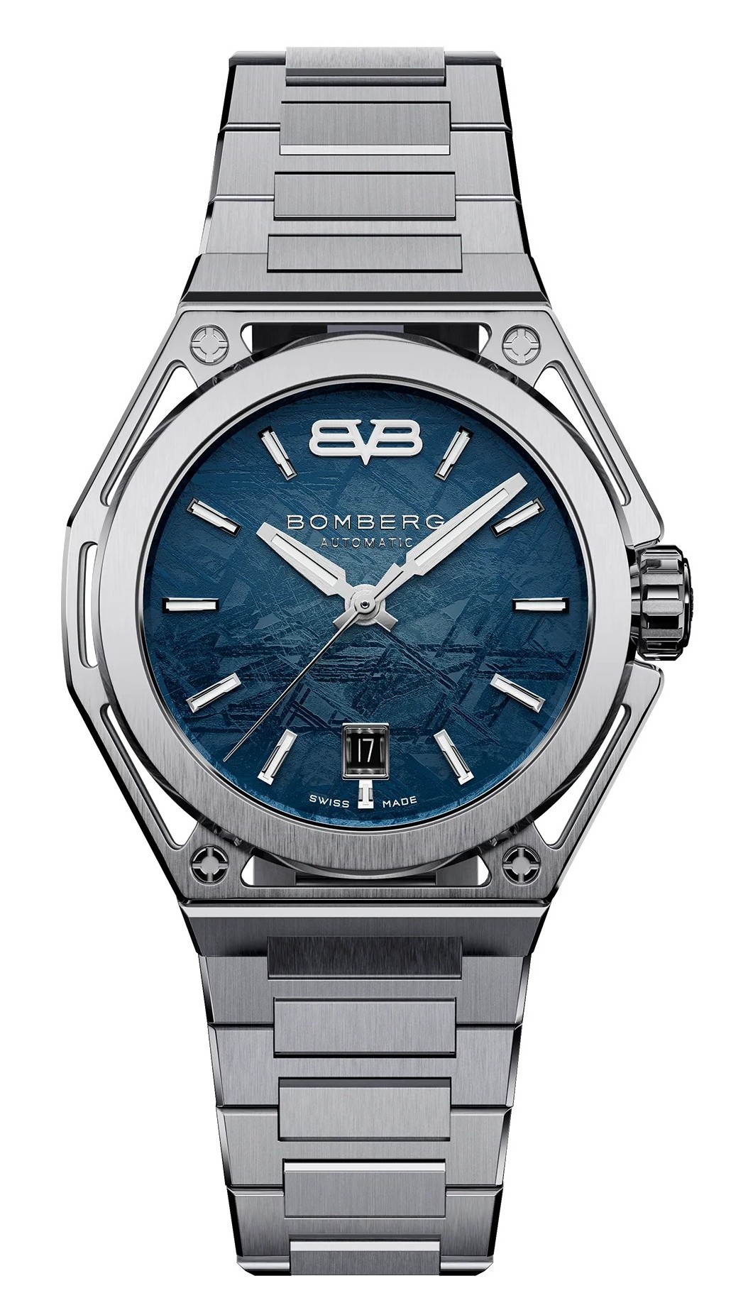 Bomberg  Мужские швейцарские часы, автоматический механизм, сталь, 42мм