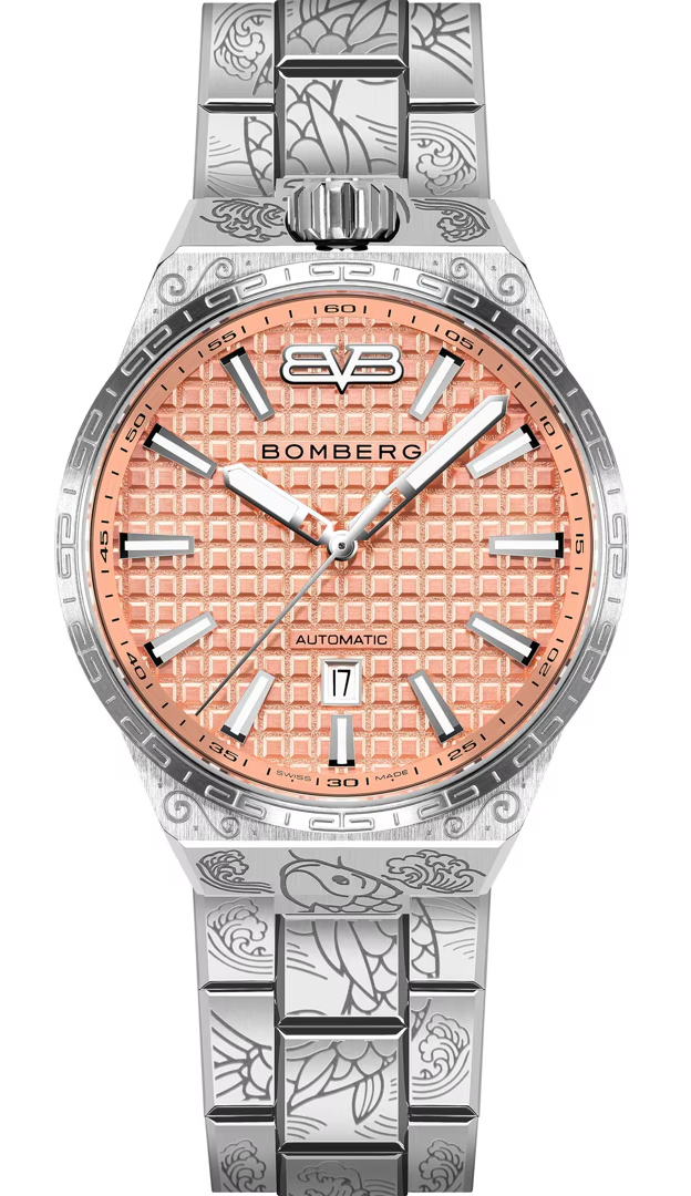 Bomberg  Мужские швейцарские часы, автоматический механизм, сталь, 43мм