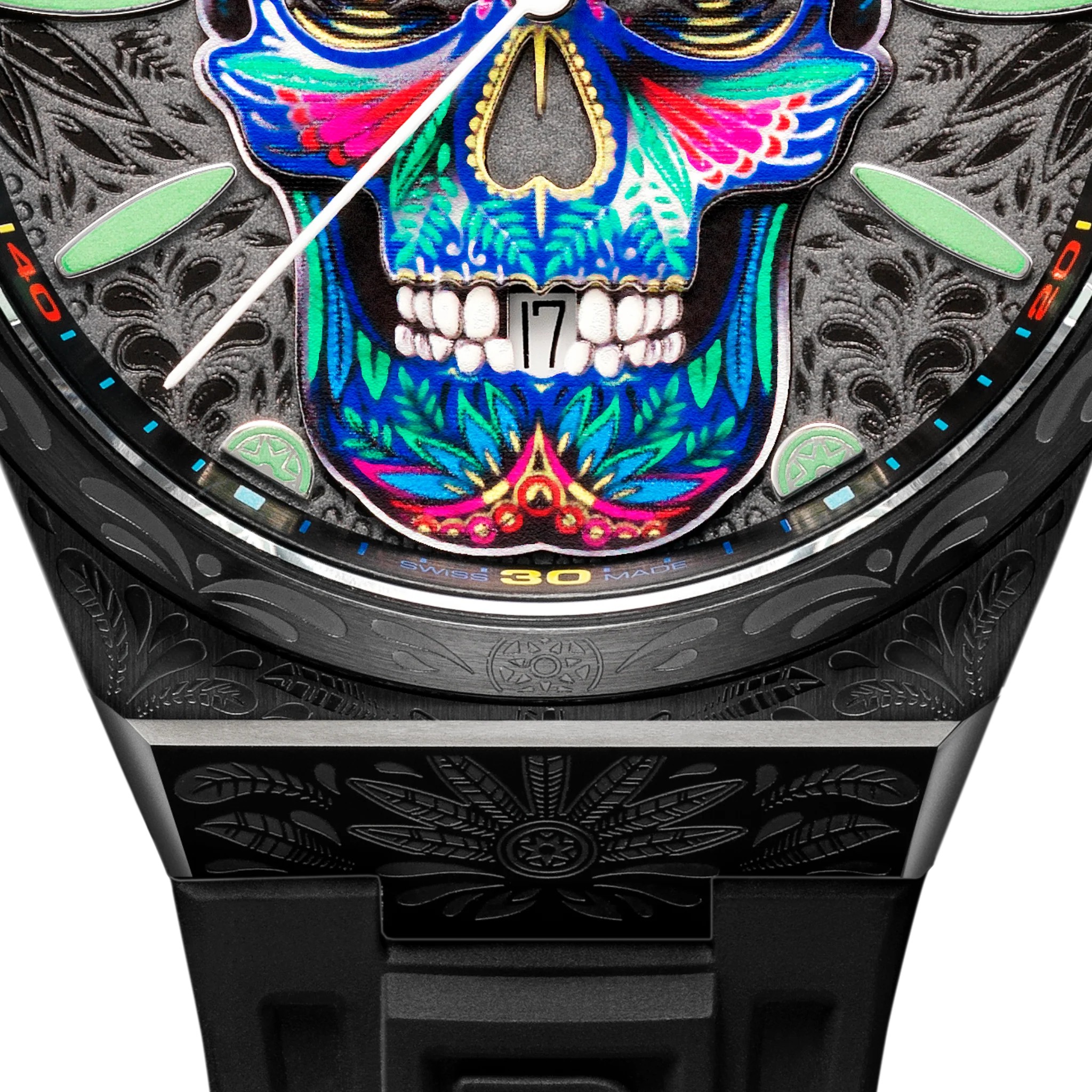 Bomberg  Мужские швейцарские часы, кварцевый механизм, сталь с покрытием, 43мм
