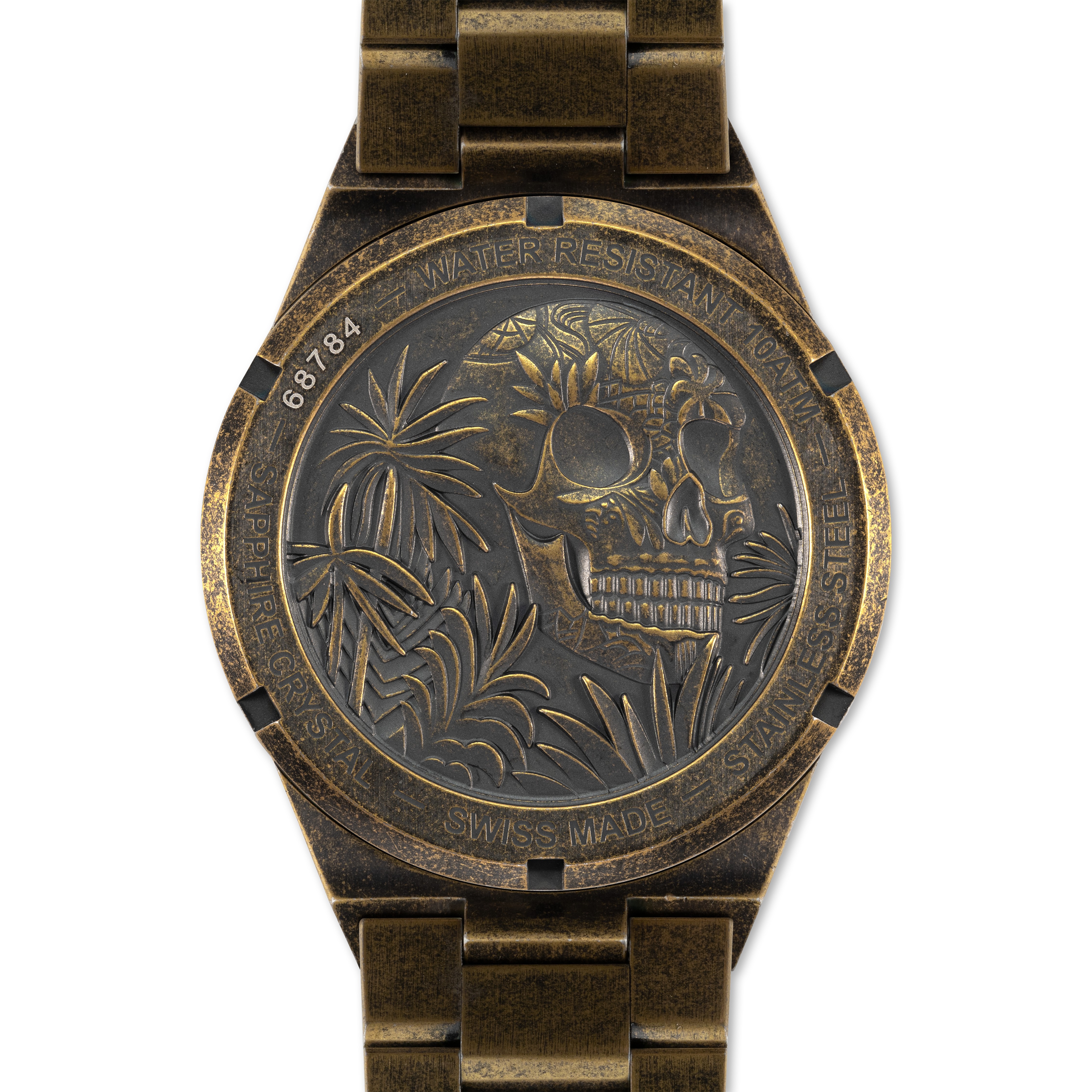 Bomberg  Мужские швейцарские часы, кварцевый механизм, сталь с покрытием, 43мм