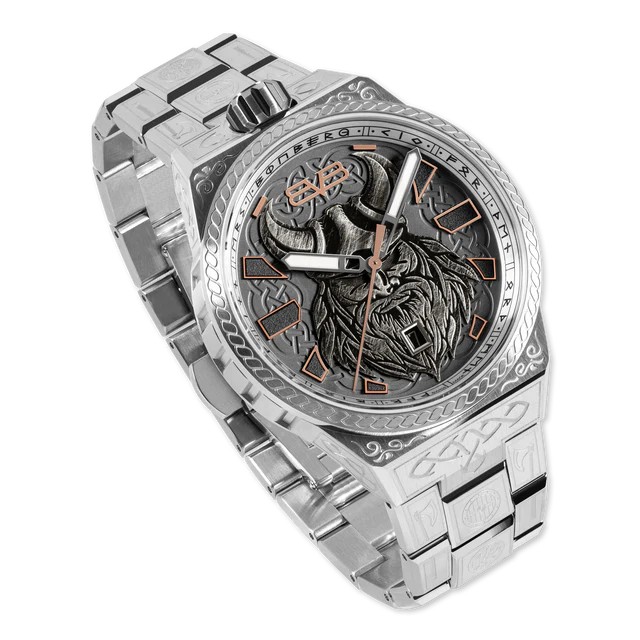 Bomberg  Мужские швейцарские часы, кварцевый механизм, сталь, 43мм